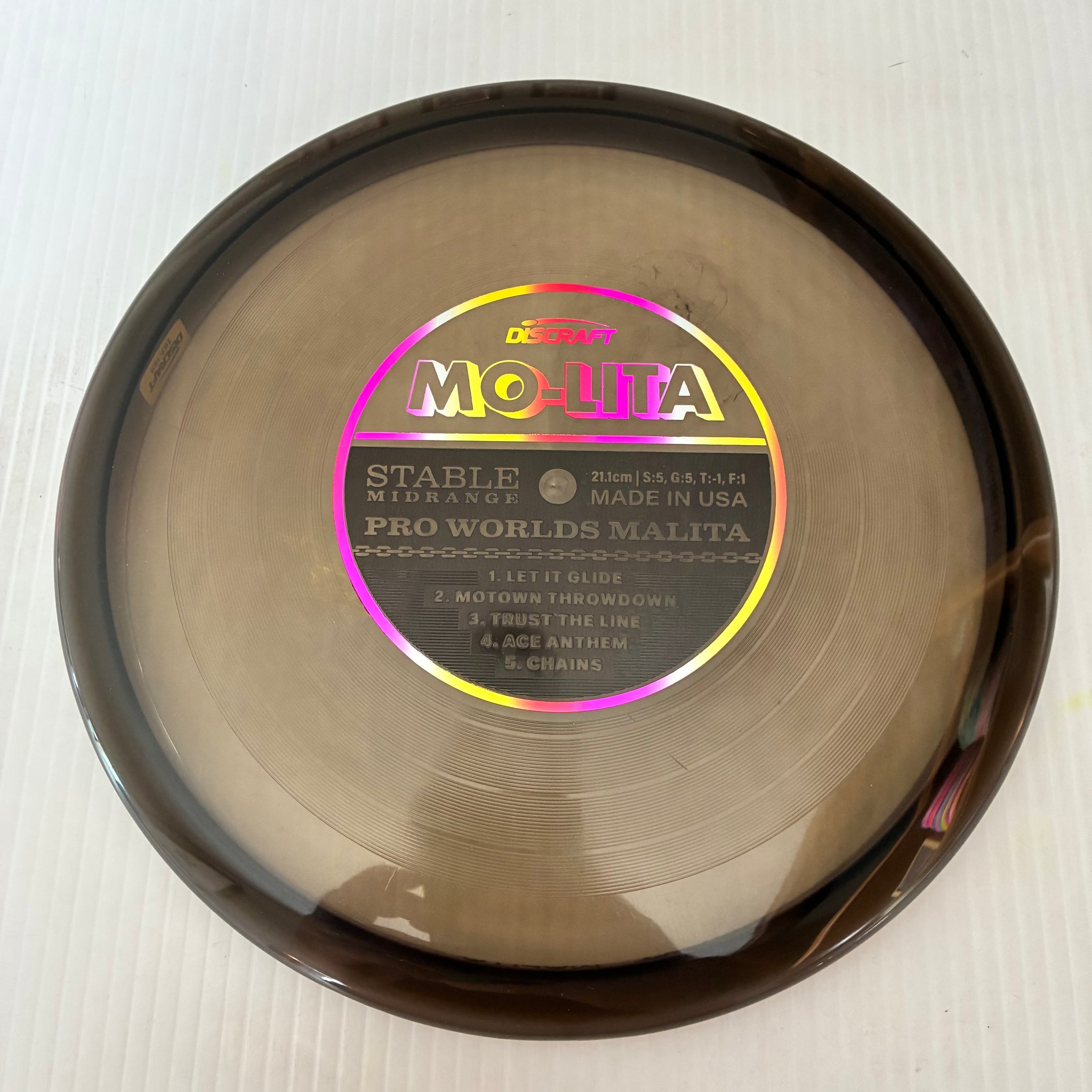 Discraft 2026 Worlds Fundraiser "Mo-Lita" Records Z Malita 5/5/-1/1