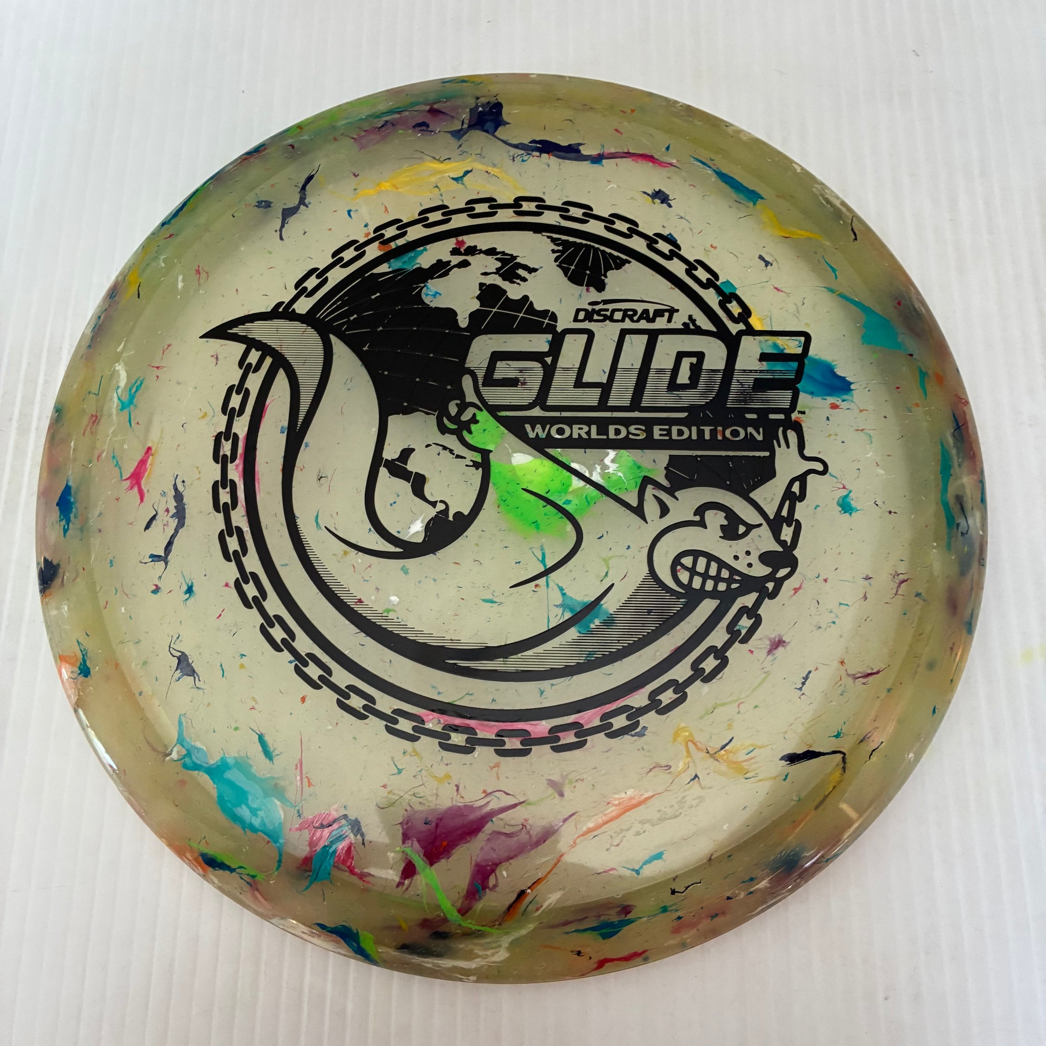 Discraft 2026 Worlds Fundraiser "Around the World" Jawbreaker Z FLX Glide 6/5/-3/2