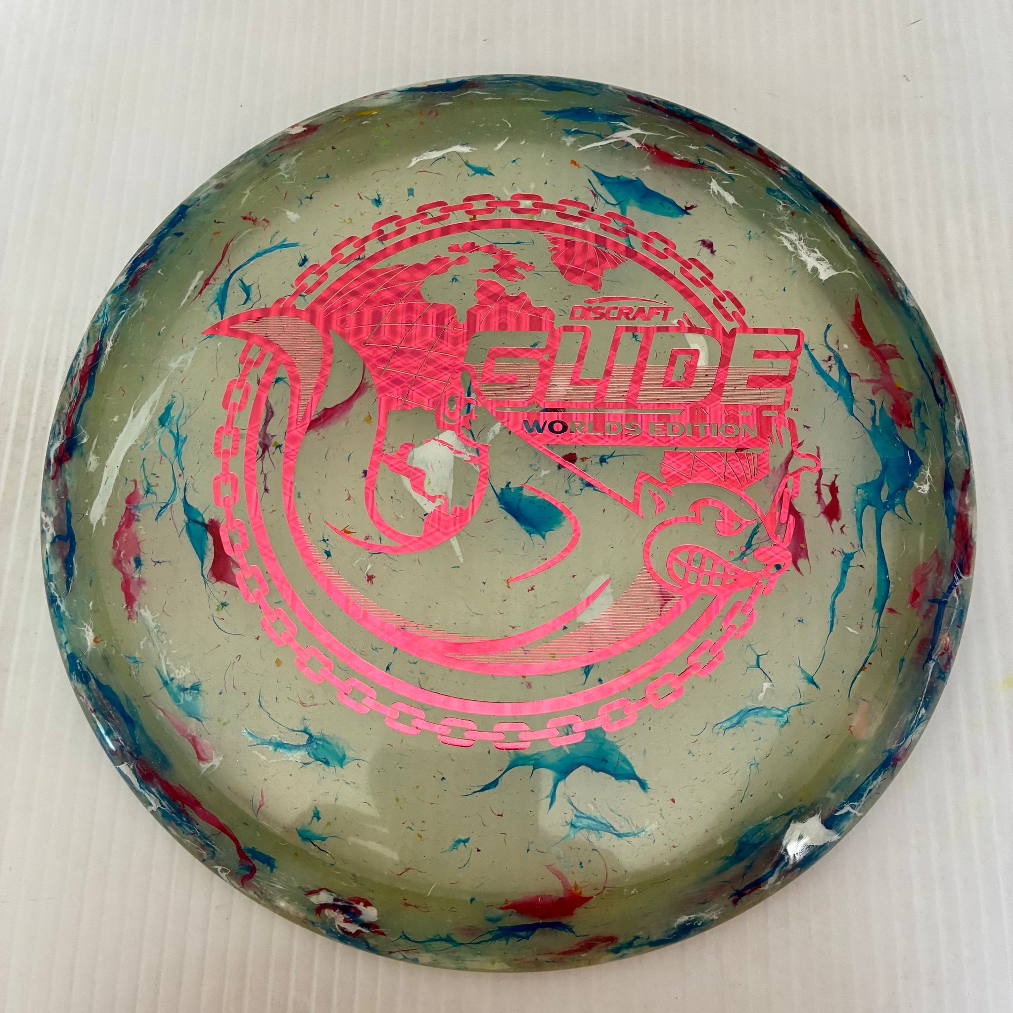 Discraft 2026 Worlds Fundraiser "Around the World" Jawbreaker Z FLX Glide 6/5/-3/2