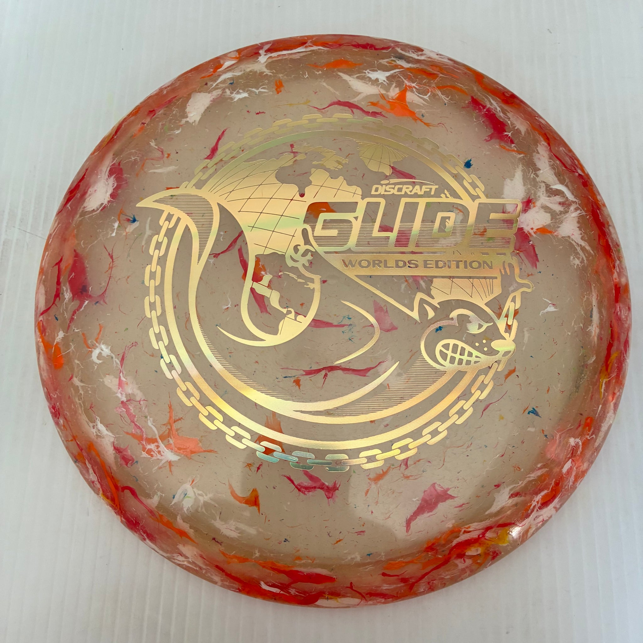 Discraft 2026 Worlds Fundraiser "Around the World" Jawbreaker Z FLX Glide 6/5/-3/2