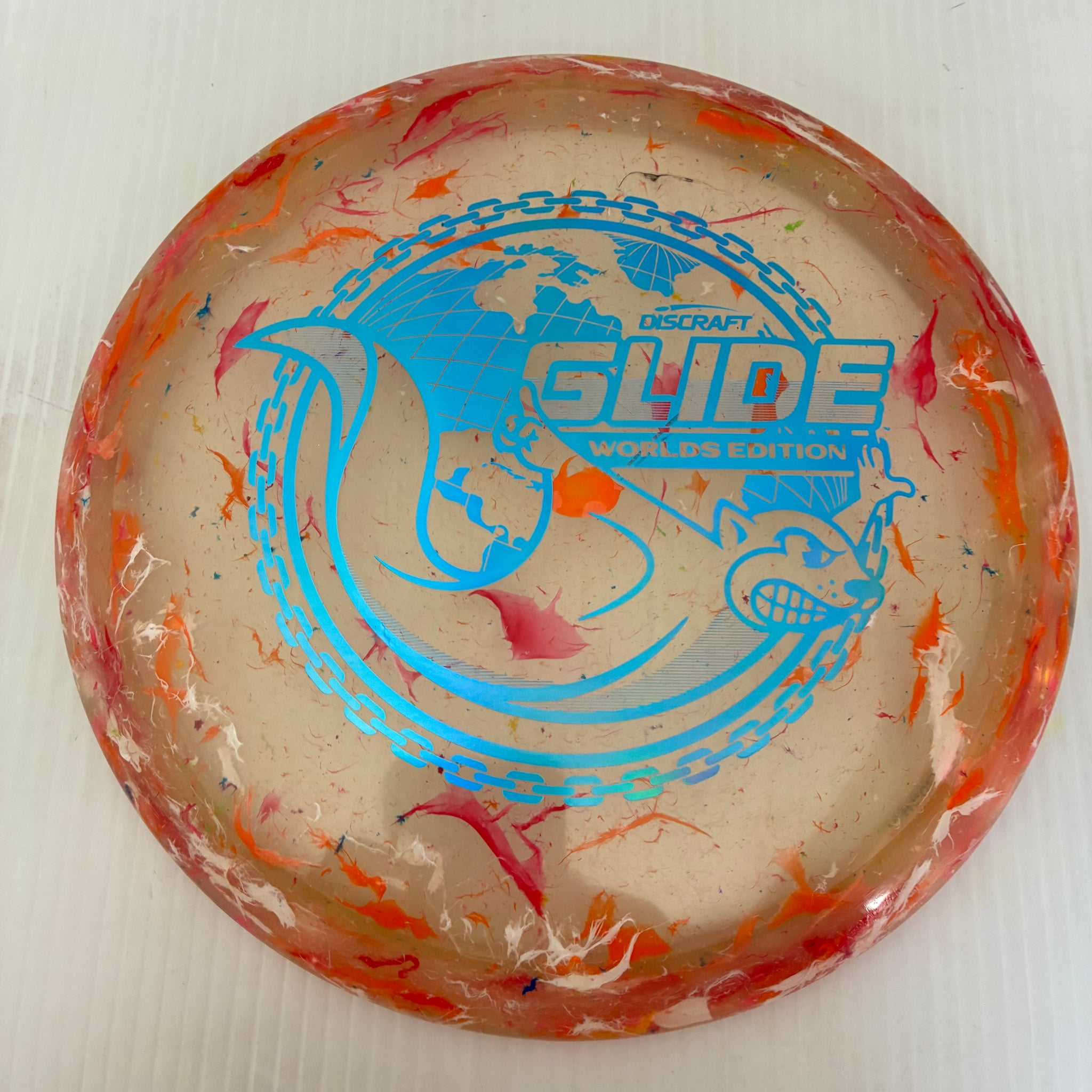 Discraft 2026 Worlds Fundraiser "Around the World" Jawbreaker Z FLX Glide 6/5/-3/2