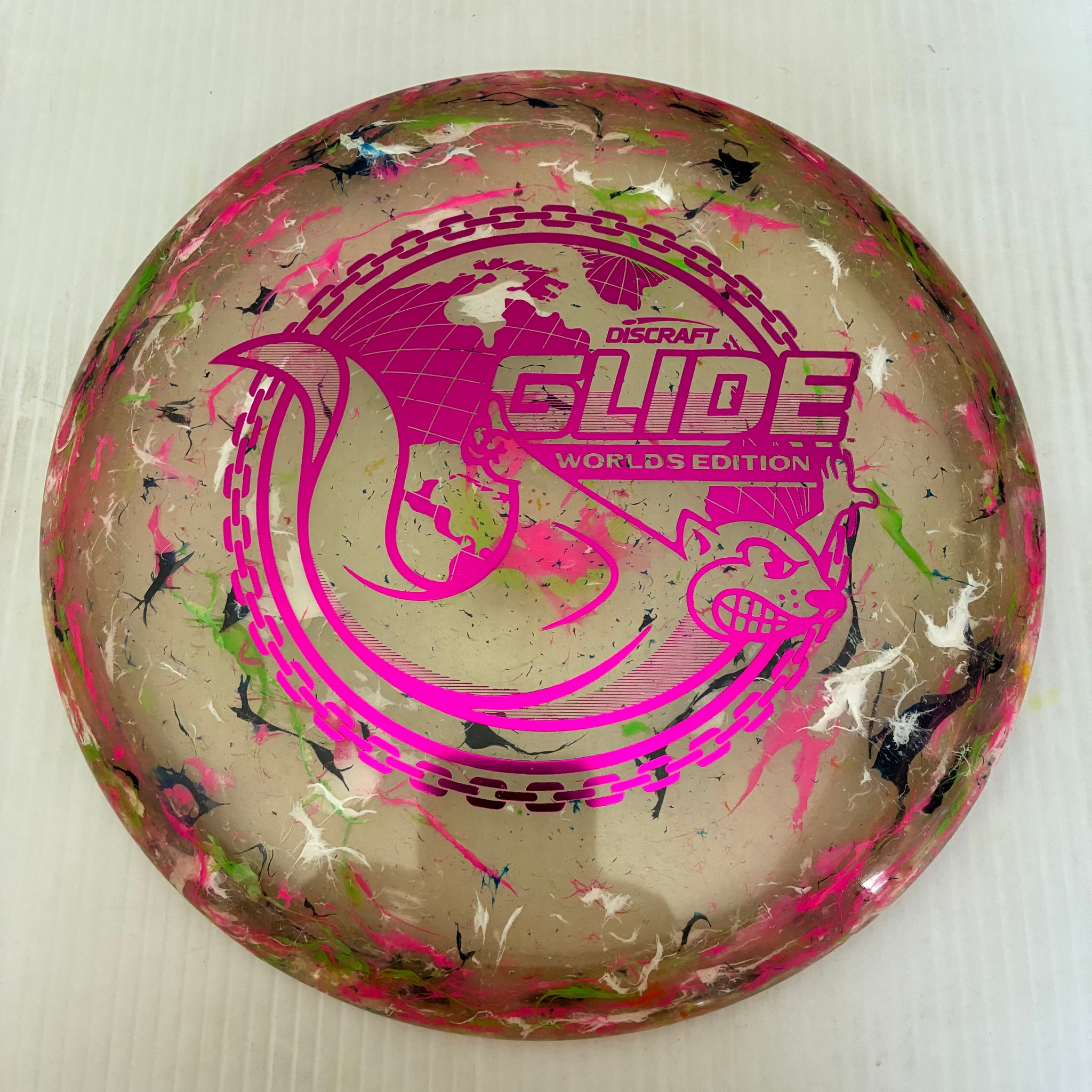 Discraft 2026 Worlds Fundraiser "Around the World" Jawbreaker Z FLX Glide 6/5/-3/2