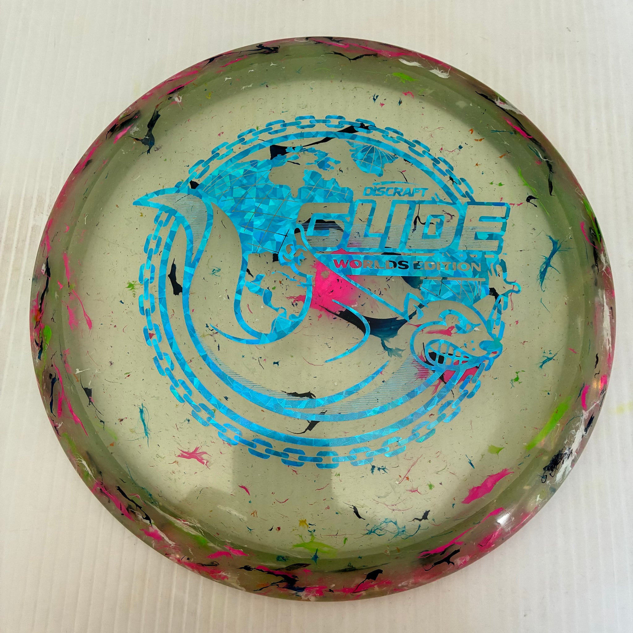 Discraft 2026 Worlds Fundraiser "Around the World" Jawbreaker Z FLX Glide 6/5/-3/2