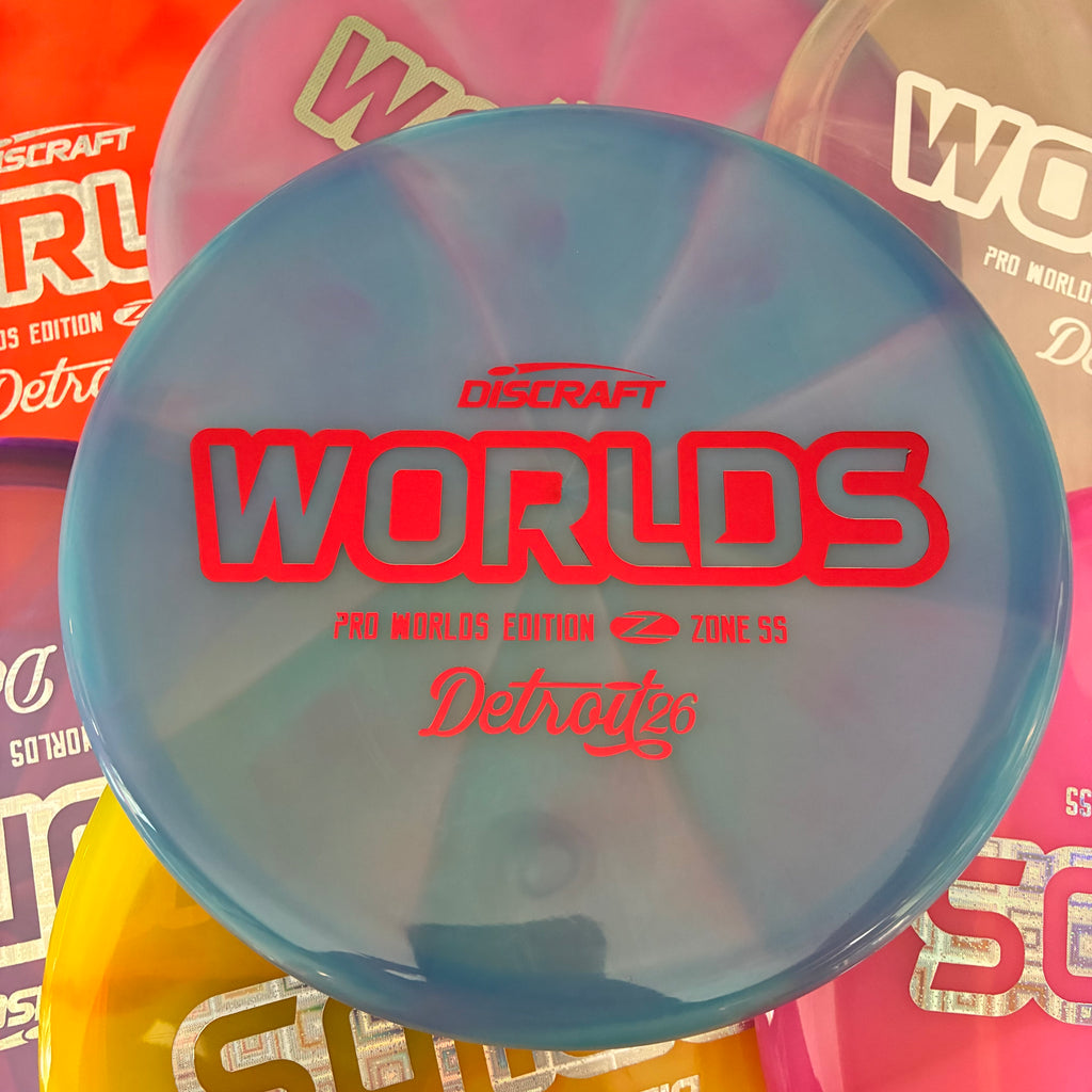 Discraft 2026 Worlds Fundraiser Tour Series Swirl Z Zone SS 4/4/-1/2