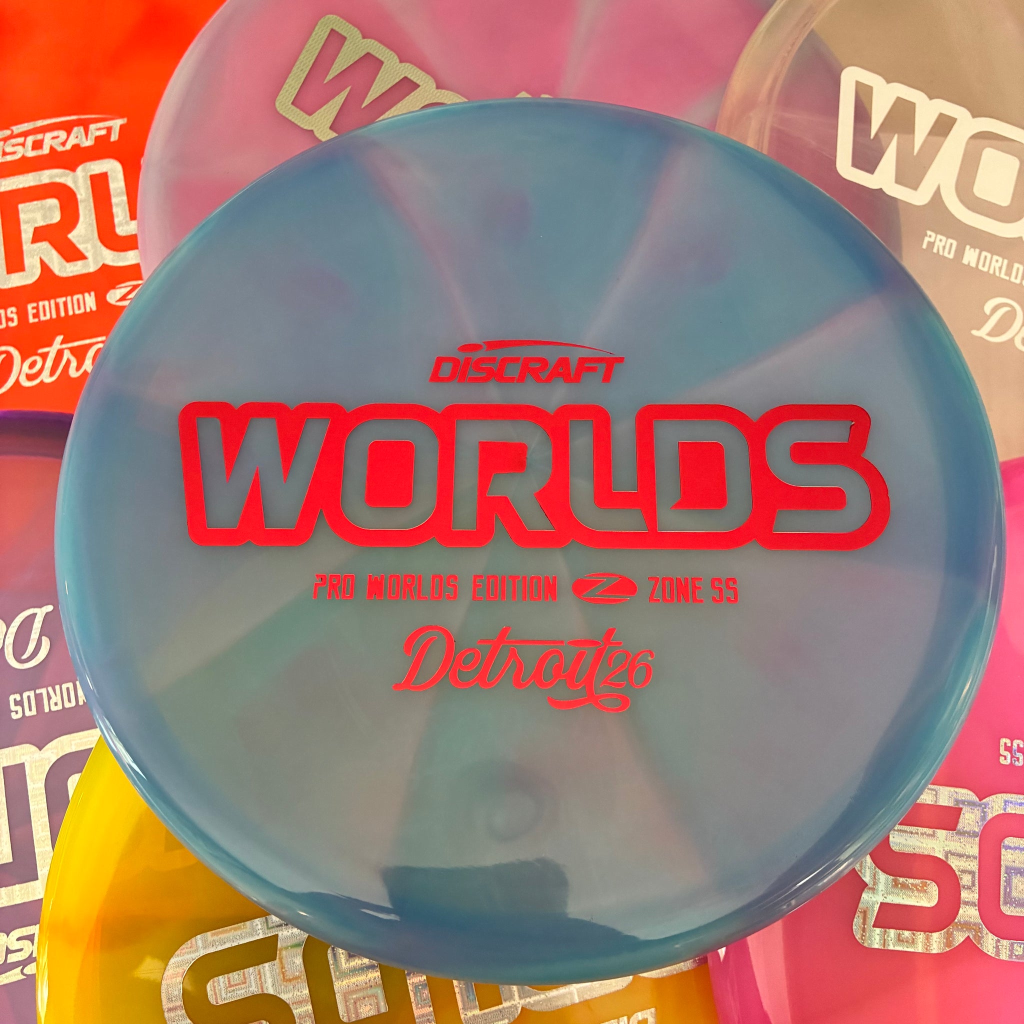 Discraft 2026 Worlds Fundraiser Tour Series Swirl Z Zone SS 4/4/-1/2