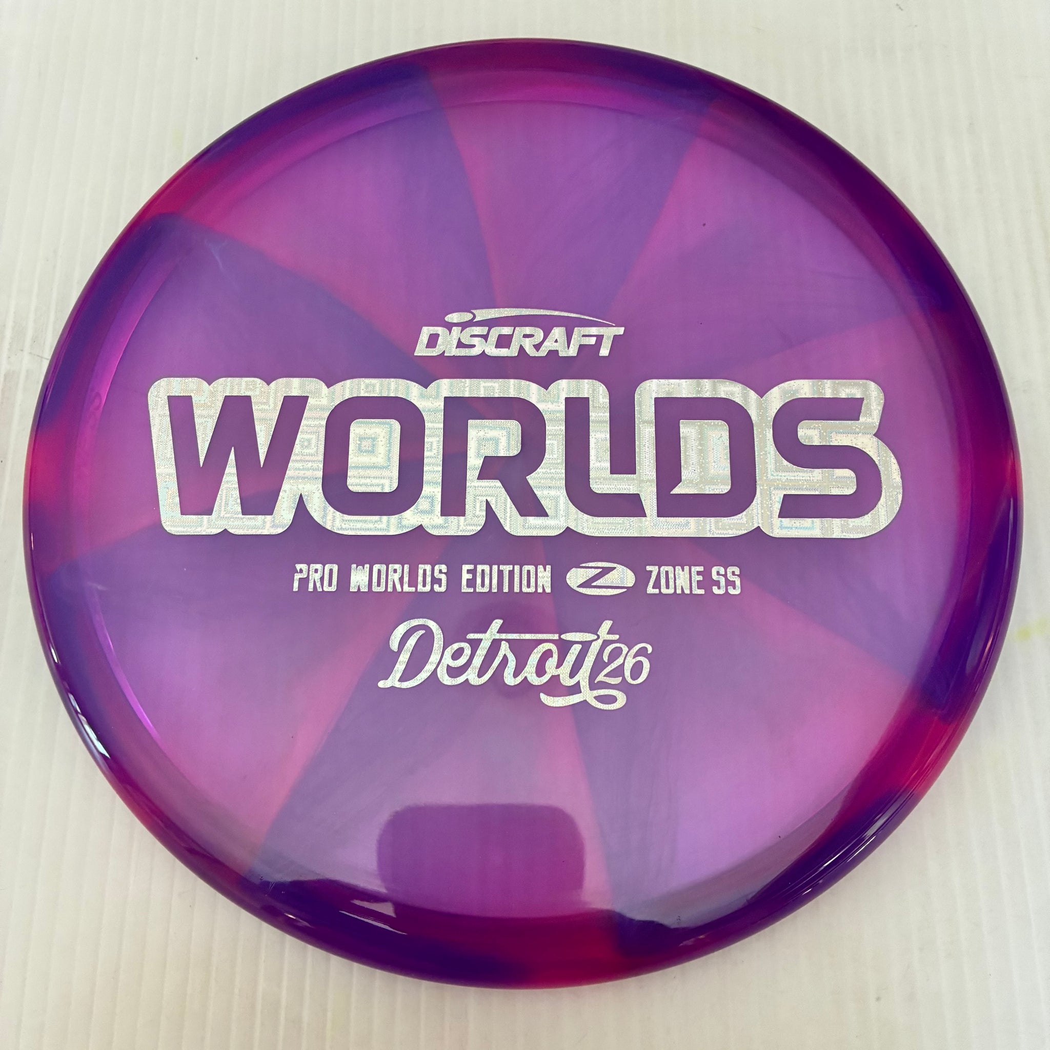 Discraft 2026 Worlds Fundraiser Tour Series Swirl Z Zone SS 4/4/-1/2