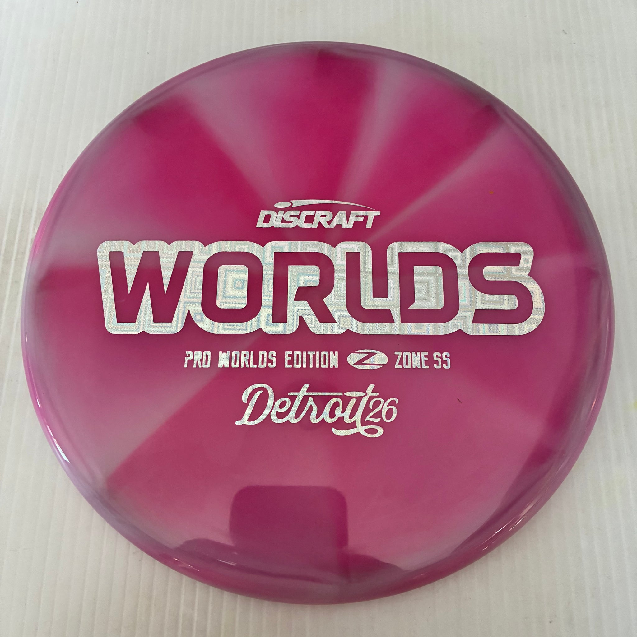 Discraft 2026 Worlds Fundraiser Tour Series Swirl Z Zone SS 4/4/-1/2