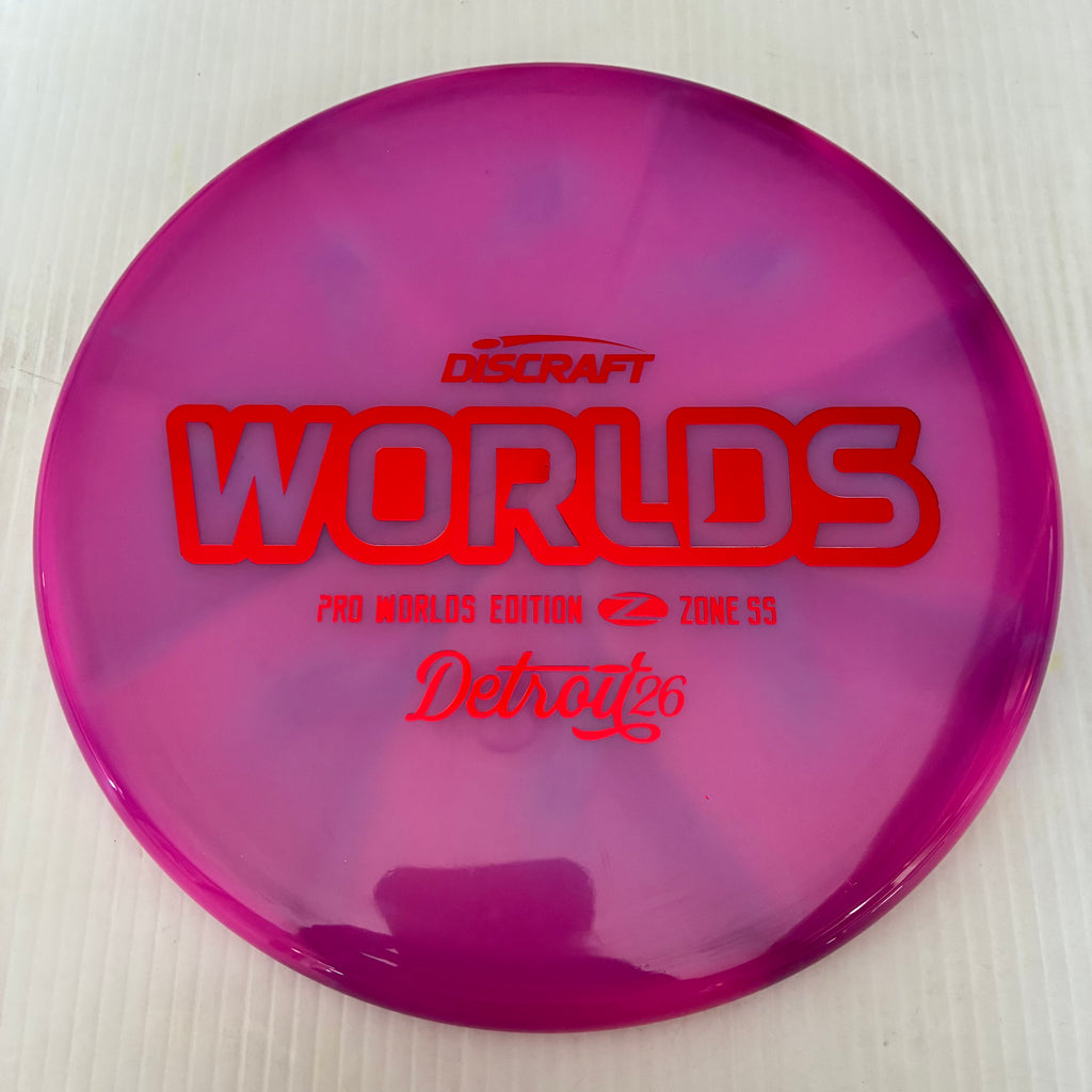 Discraft 2026 Worlds Fundraiser Tour Series Swirl Z Zone SS 4/4/-1/2