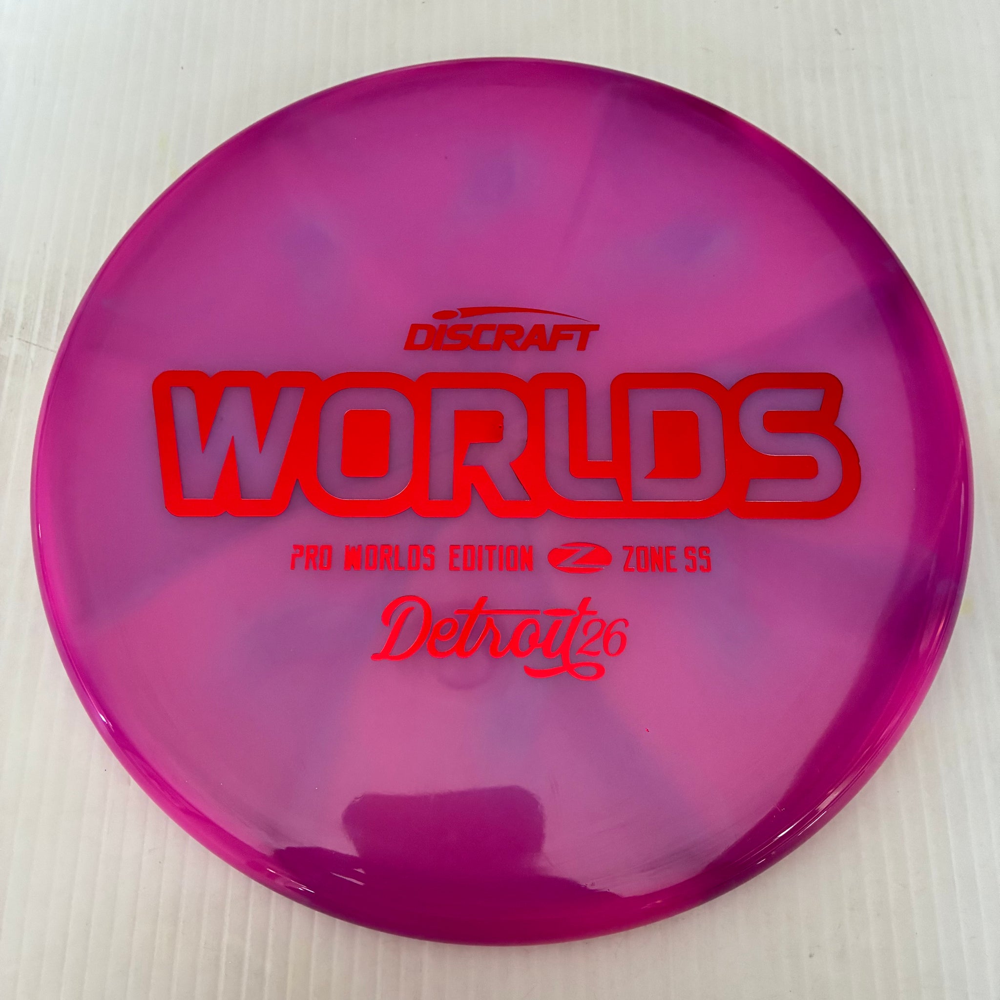 Discraft 2026 Worlds Fundraiser Tour Series Swirl Z Zone SS 4/4/-1/2