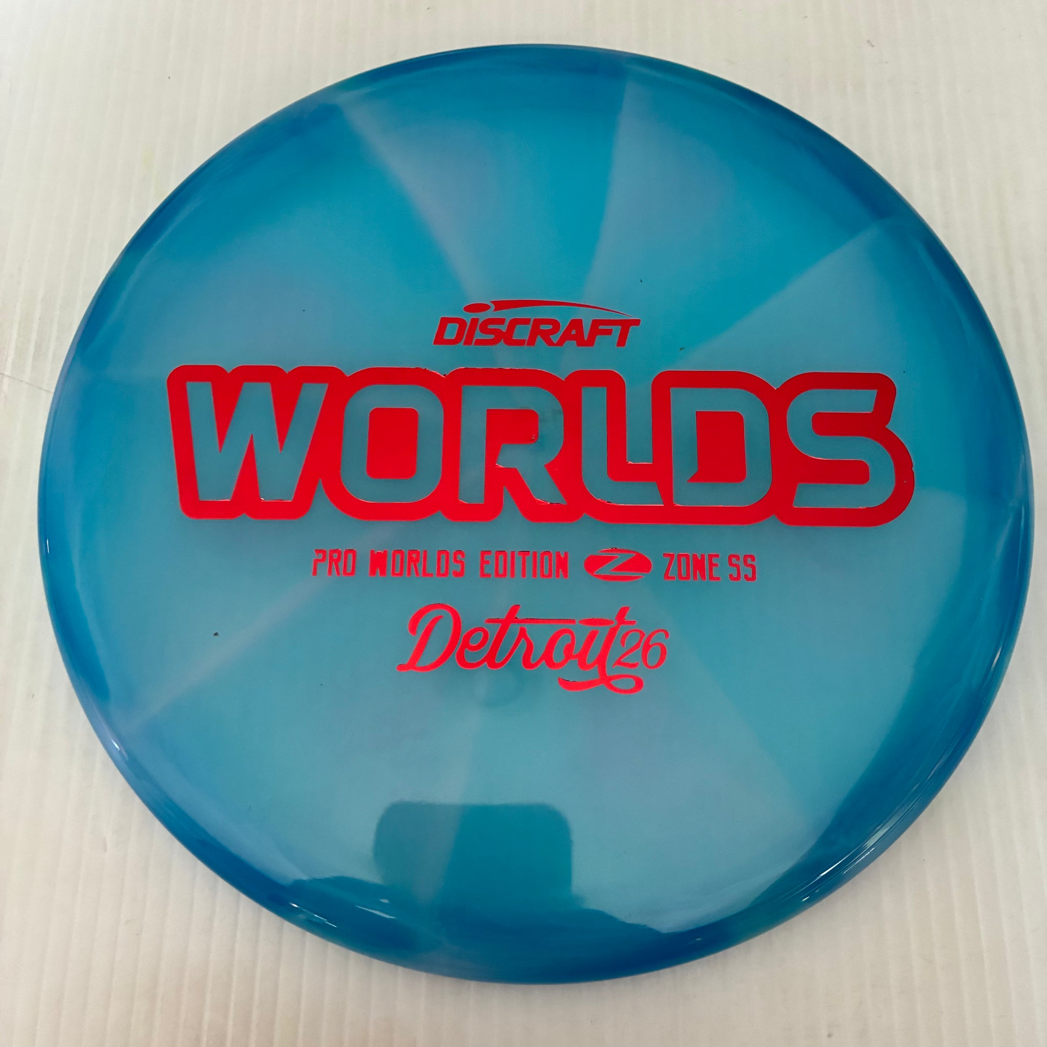 Discraft 2026 Worlds Fundraiser Tour Series Swirl Z Zone SS 4/4/-1/2