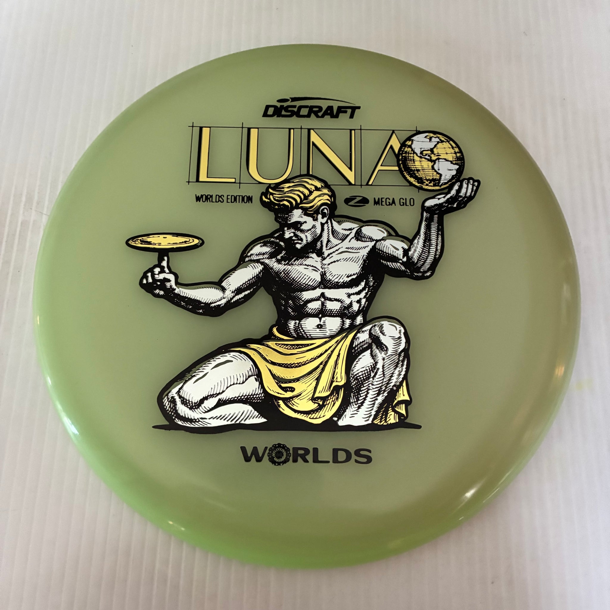 Discraft 2026 Worlds Fundraiser "Spirit of Detroit" Mega GLO Luna 3/4/0/2