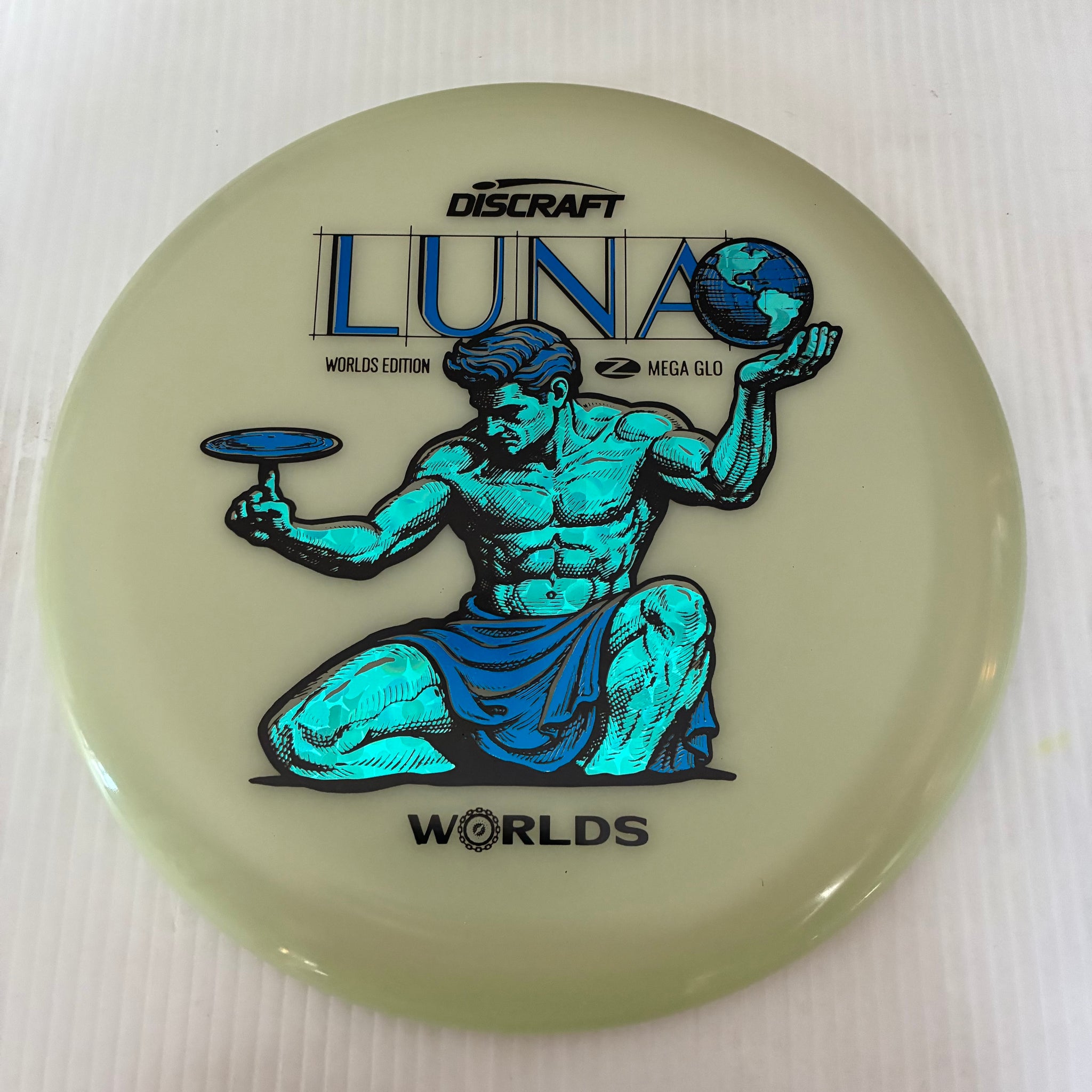Discraft 2026 Worlds Fundraiser "Spirit of Detroit" Mega GLO Luna 3/4/0/2