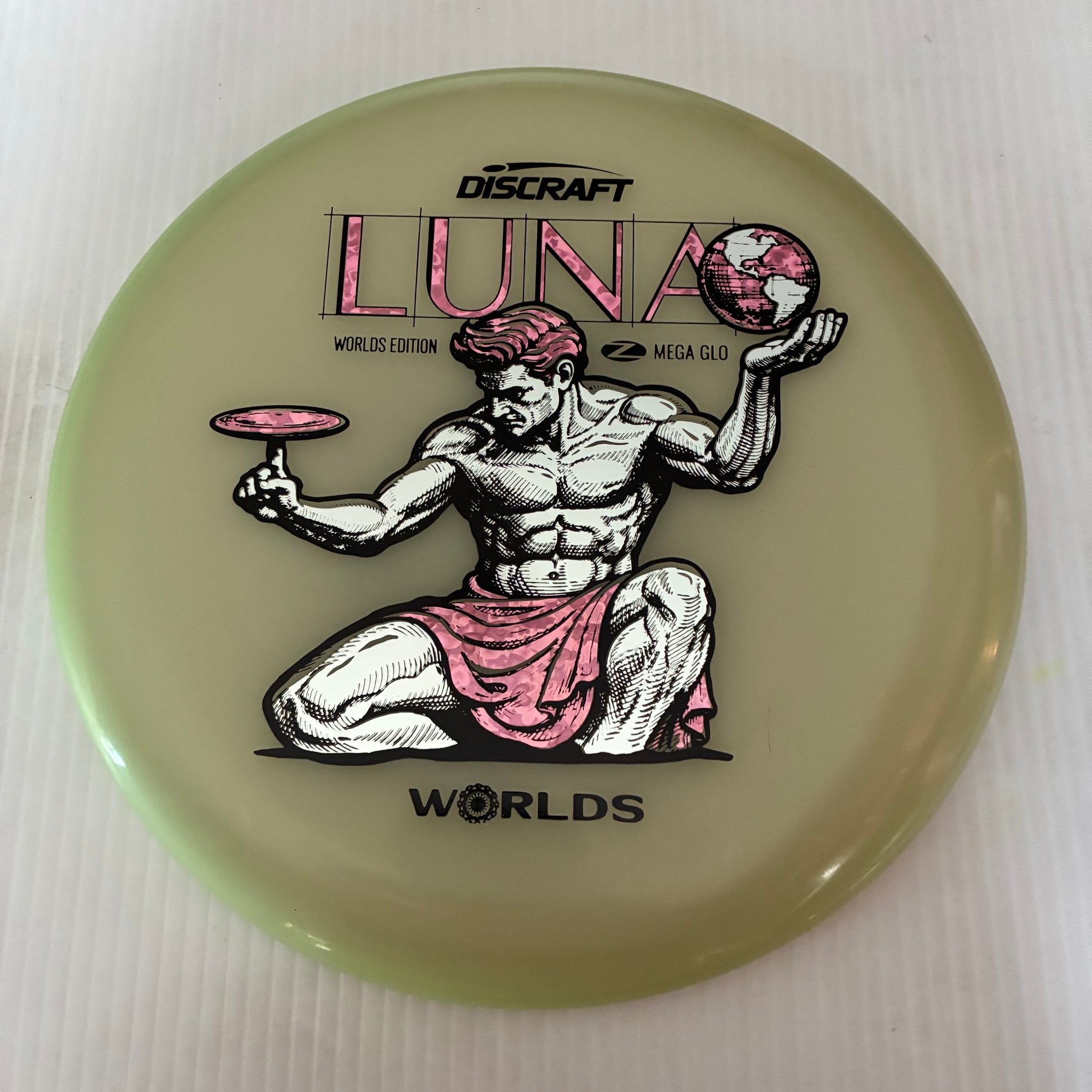 Discraft 2026 Worlds Fundraiser "Spirit of Detroit" Mega GLO Luna 3/4/0/2