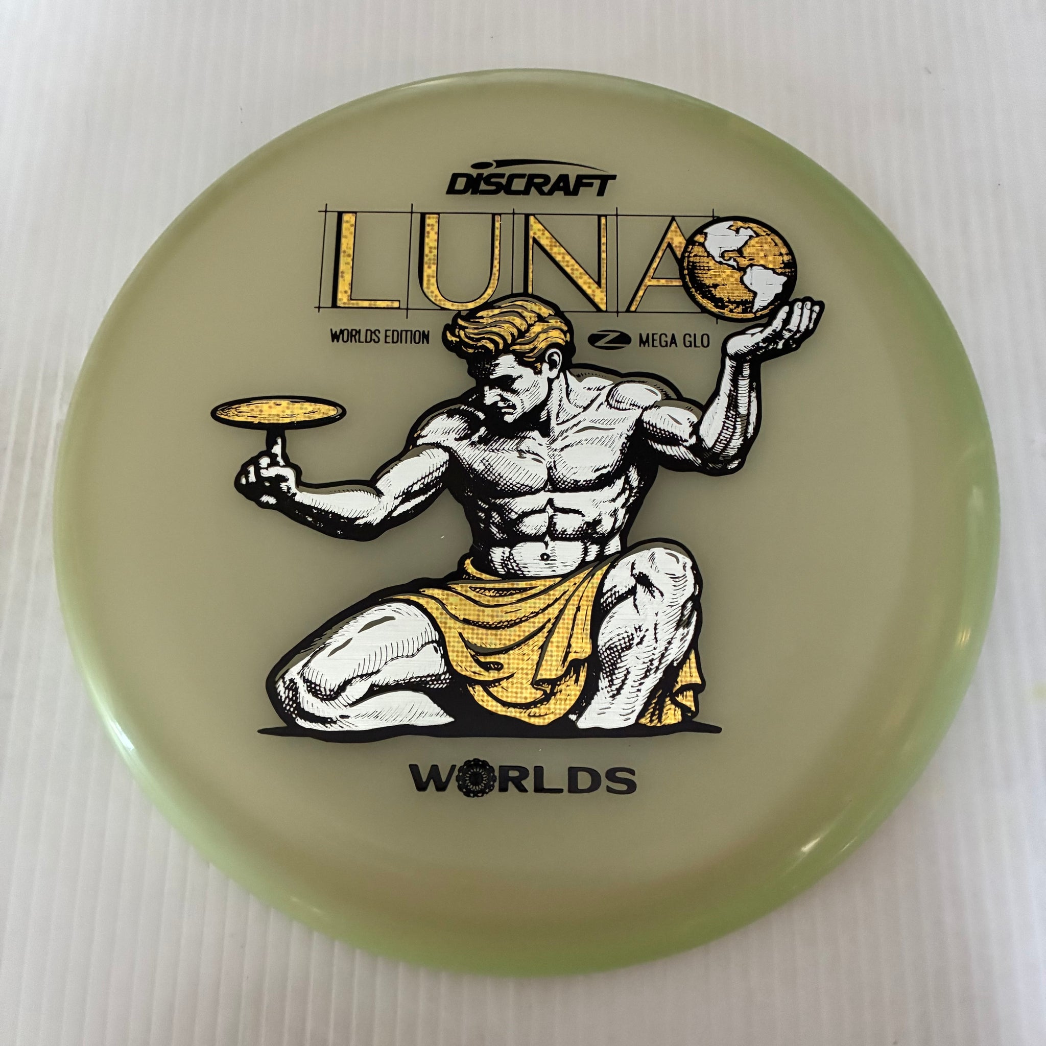 Discraft 2026 Worlds Fundraiser "Spirit of Detroit" Mega GLO Luna 3/4/0/2