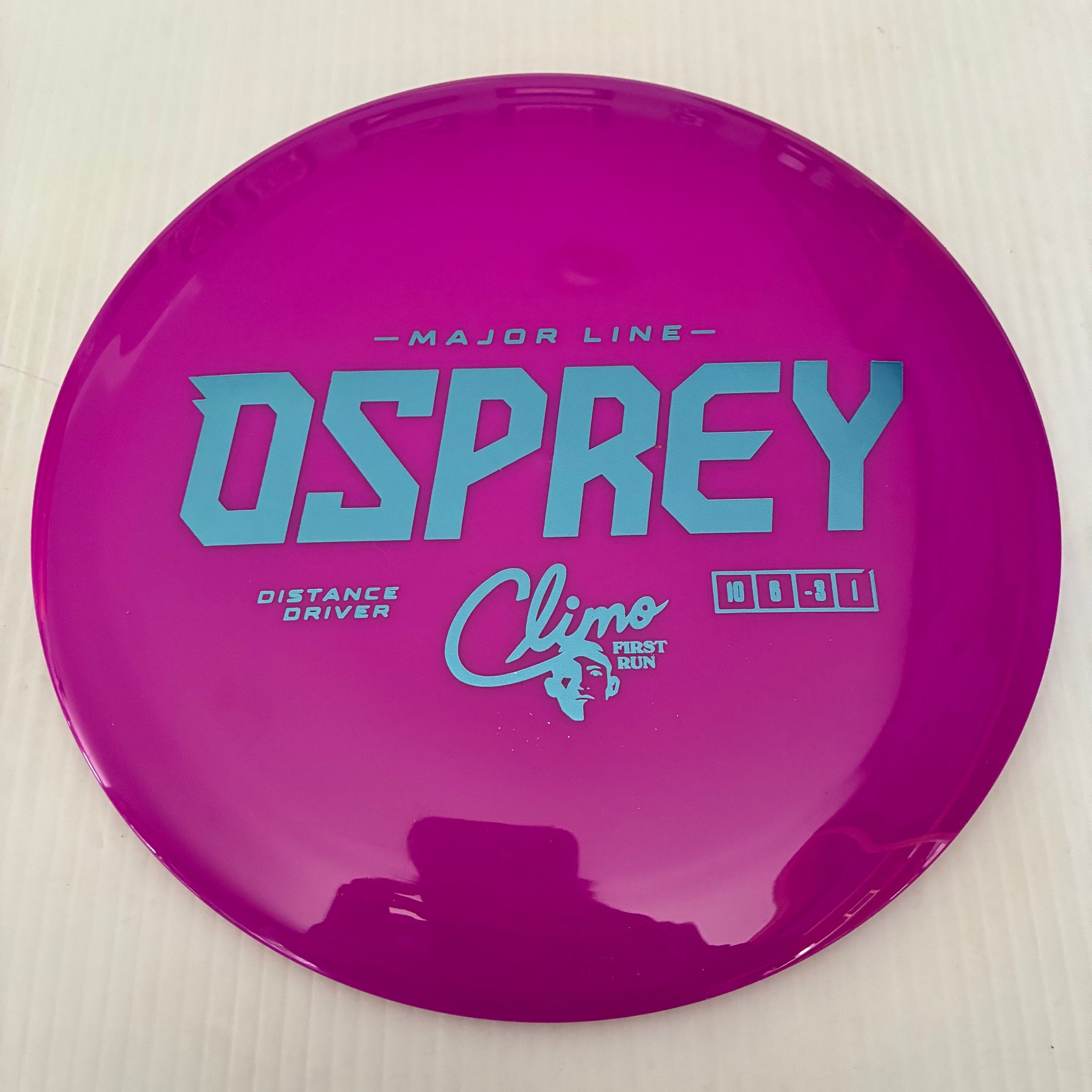 Climo Disc Golf First Run Major Line Osprey 10/6/-3/1