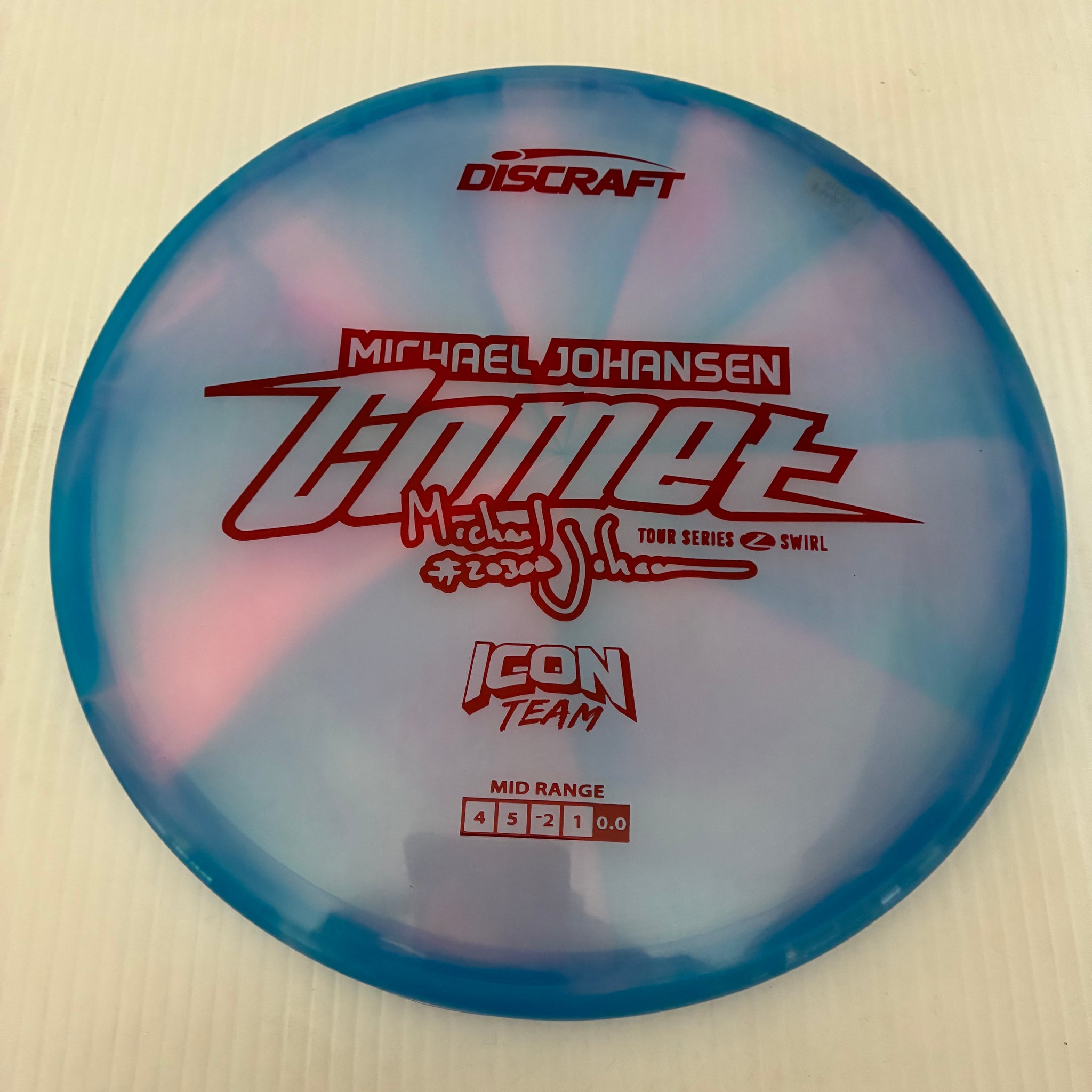 Discraft 2025 Michael Johansen Tour Series Z Swirly Blend Comet 4/5/-2/1