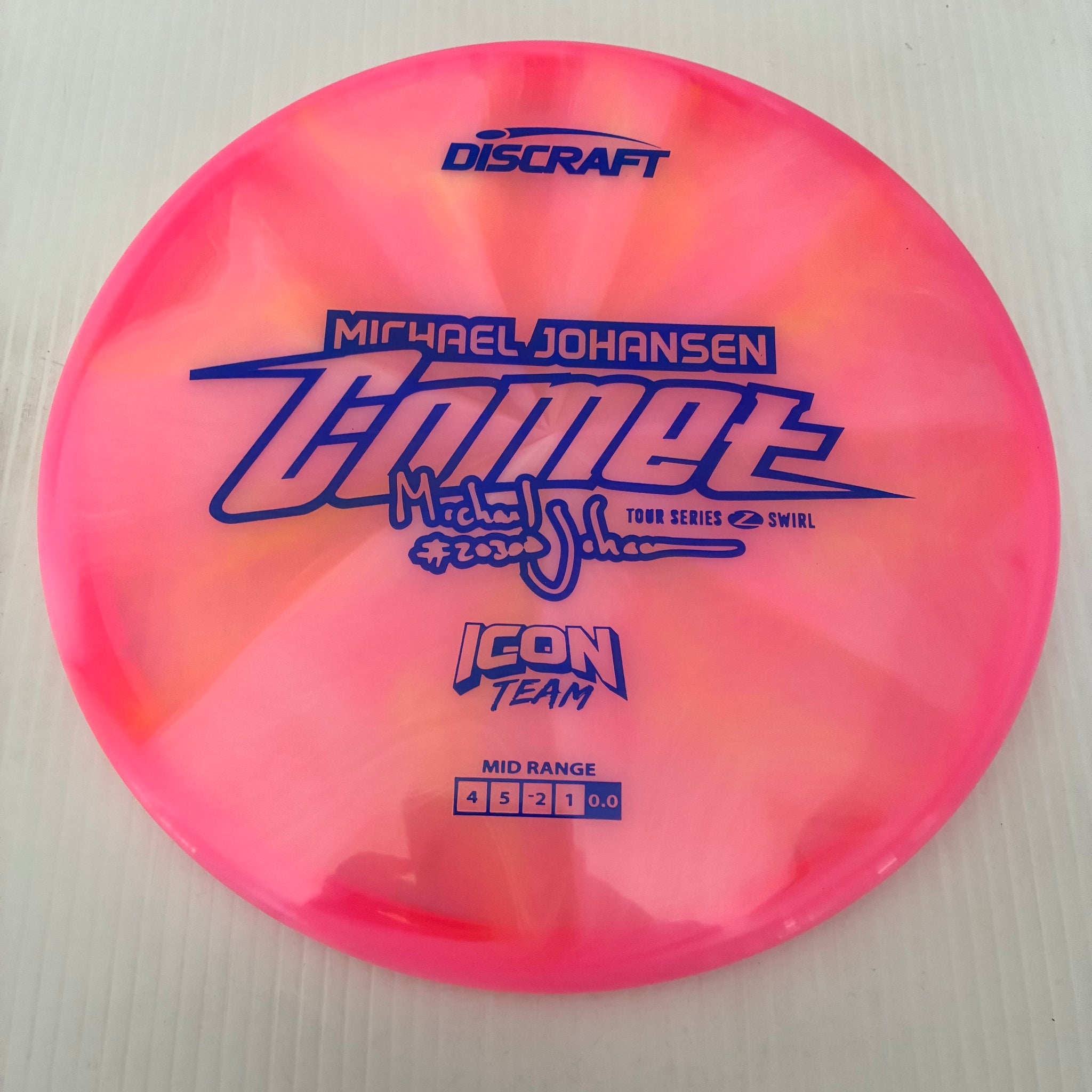 Discraft 2025 Michael Johansen Tour Series Z Swirly Blend Comet 4/5/-2/1