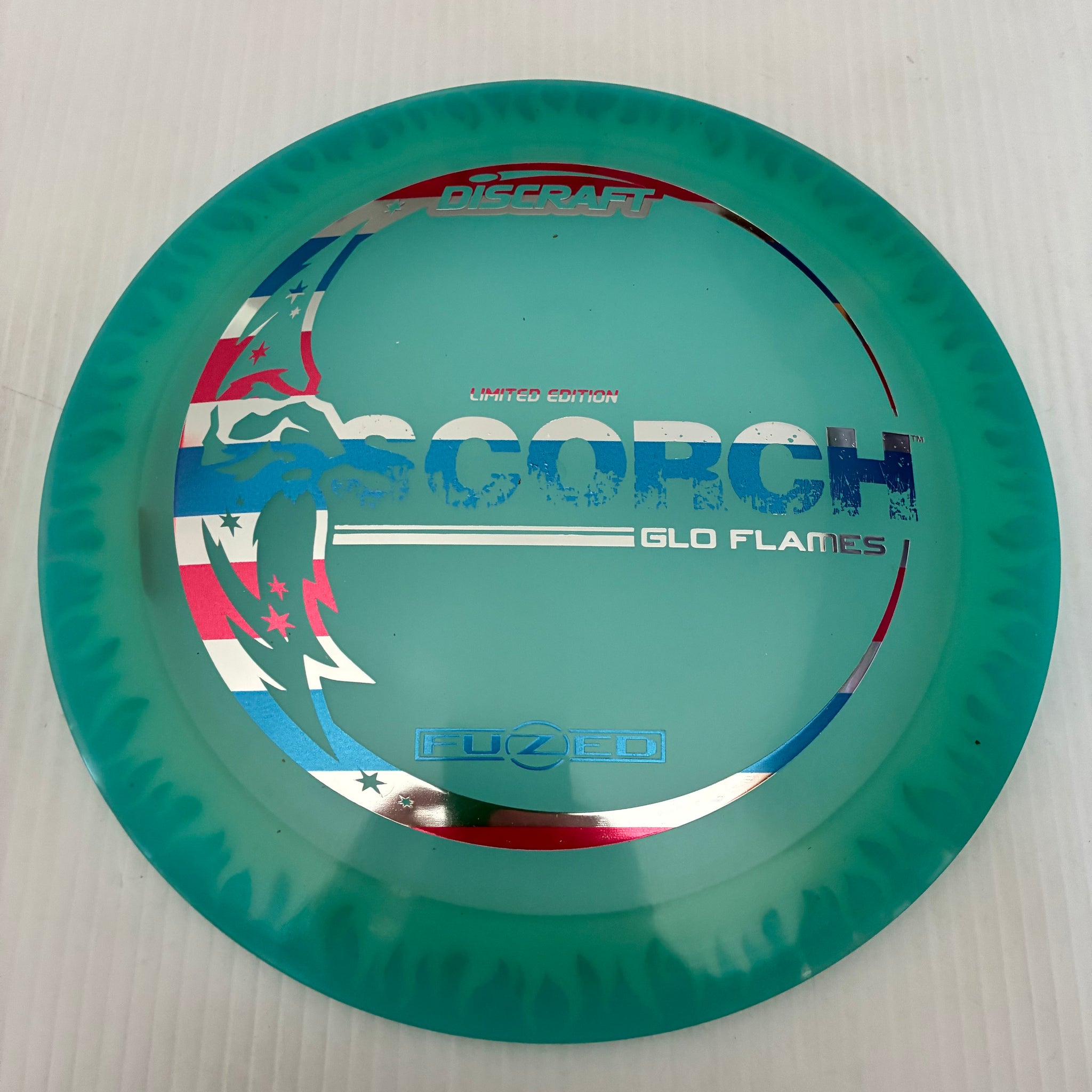 Discraft Limited Edition GLO Flame Pattern Fuzed Z Scorch 11/6/-2/-2
