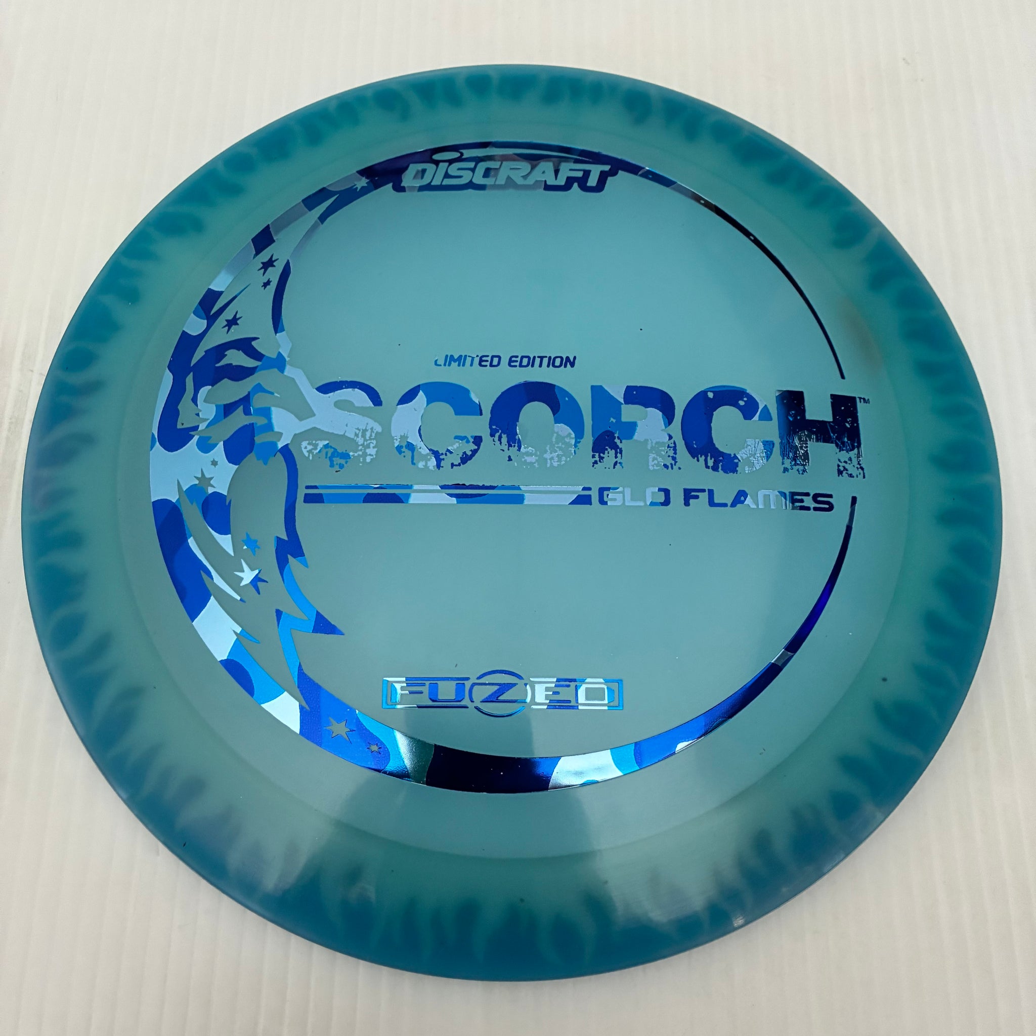 Discraft Limited Edition GLO Flame Pattern Fuzed Z Scorch 11/6/-2/-2