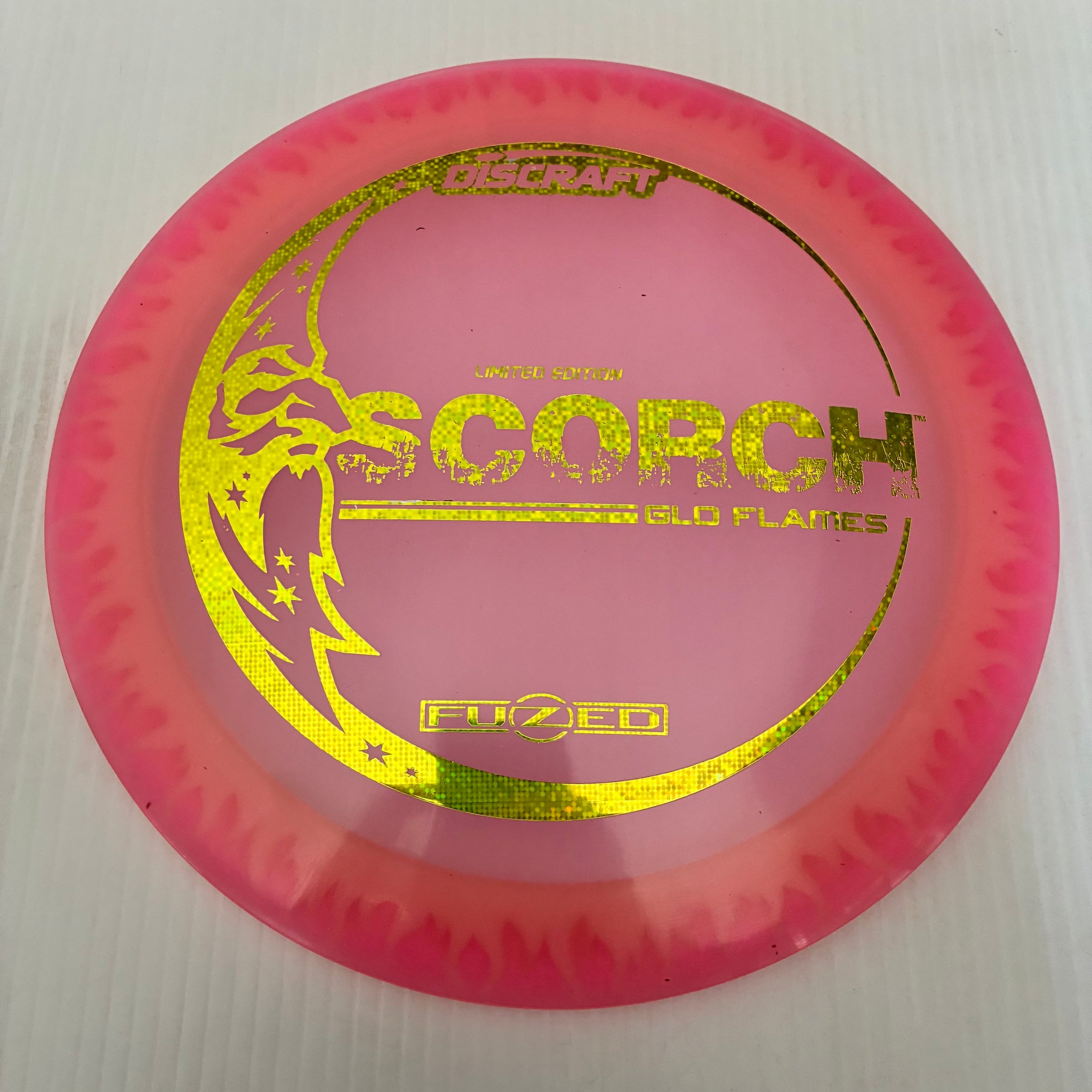 Discraft Limited Edition GLO Flame Pattern Fuzed Z Scorch 11/6/-2/-2