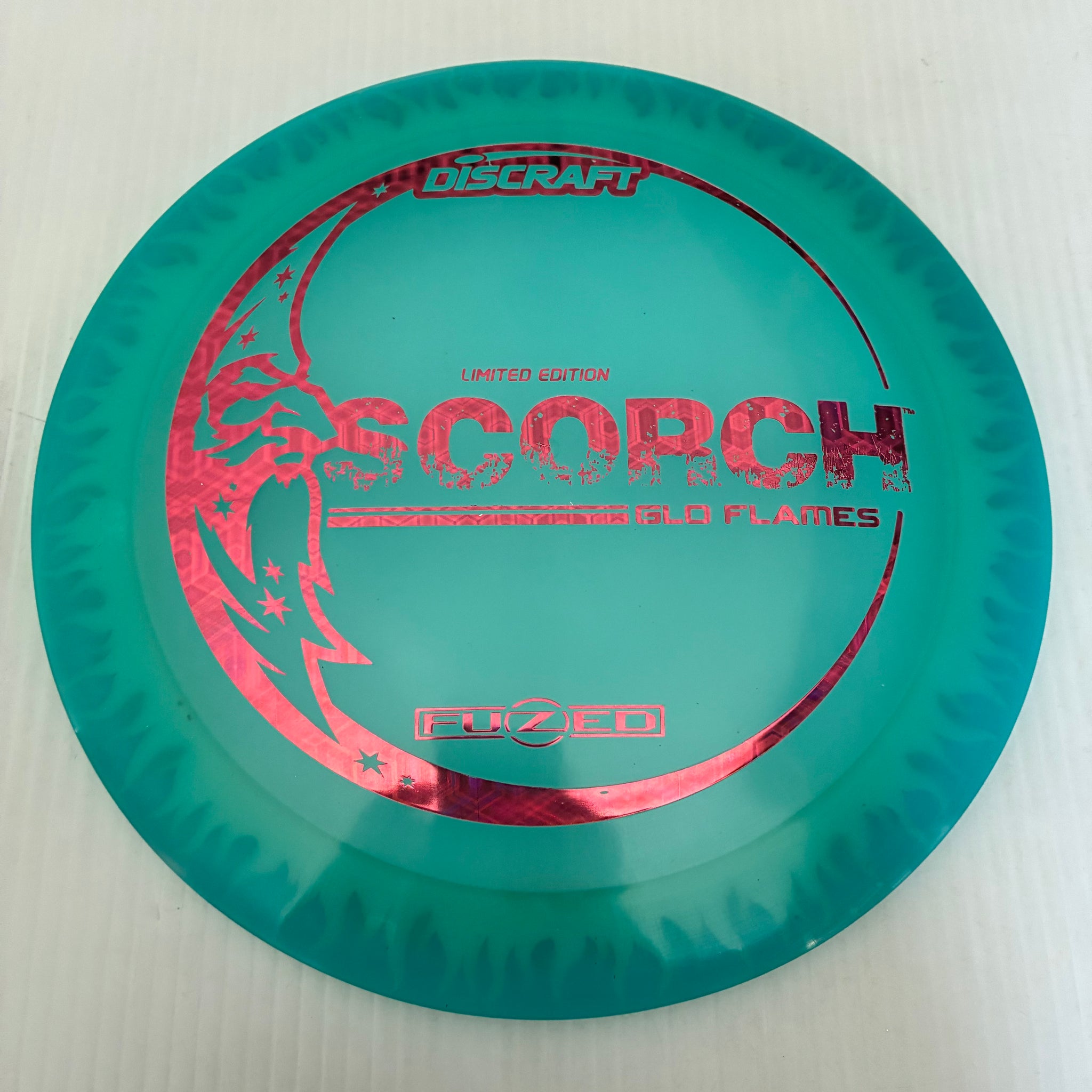Discraft Limited Edition GLO Flame Pattern Fuzed Z Scorch 11/6/-2/-2