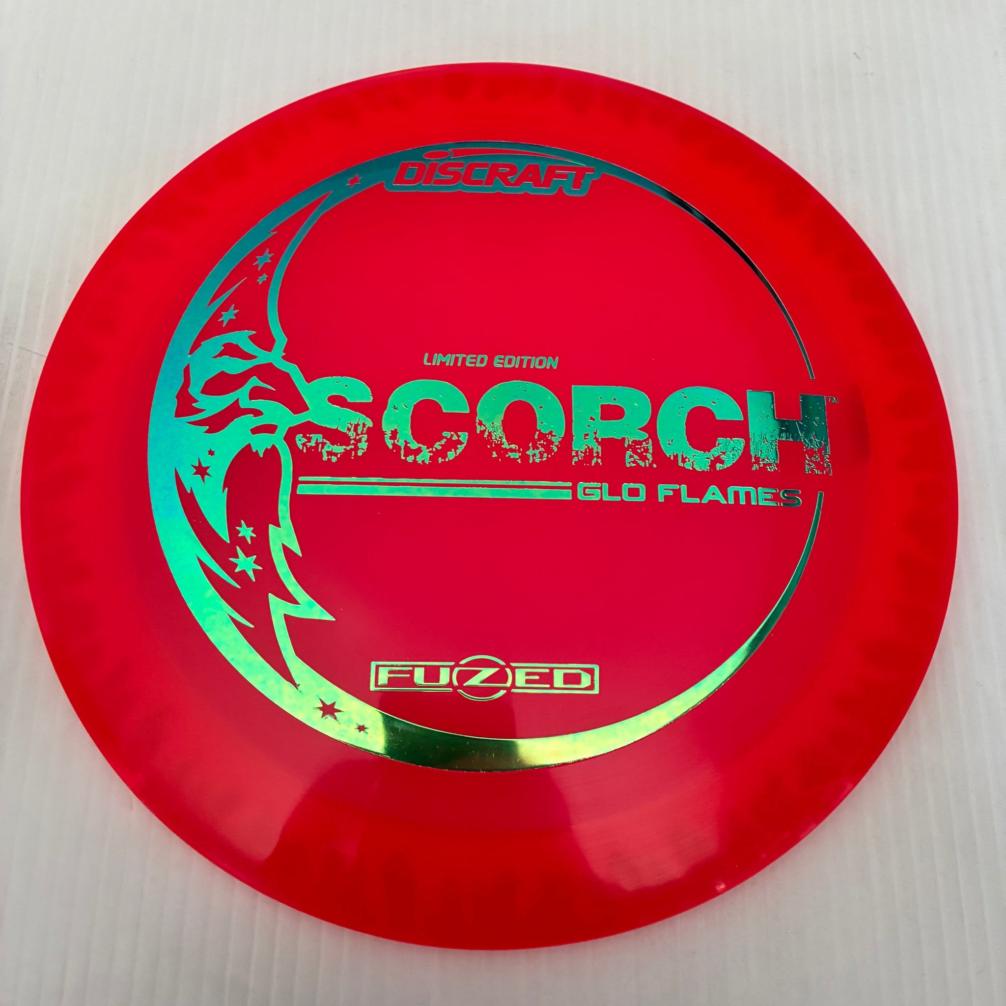 Discraft Limited Edition GLO Flame Pattern Fuzed Z Scorch 11/6/-2/-2