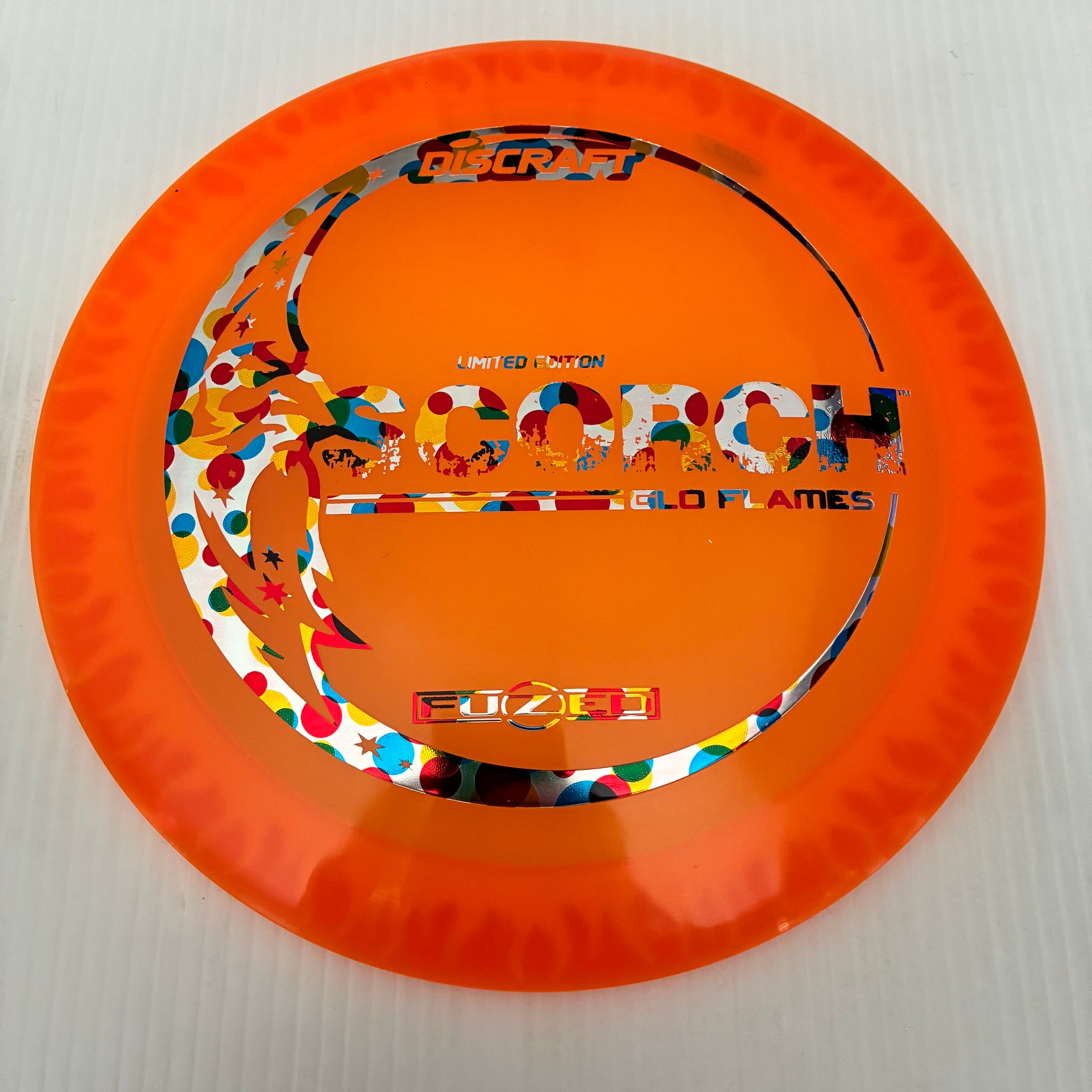 Discraft Limited Edition GLO Flame Pattern Fuzed Z Scorch 11/6/-2/-2