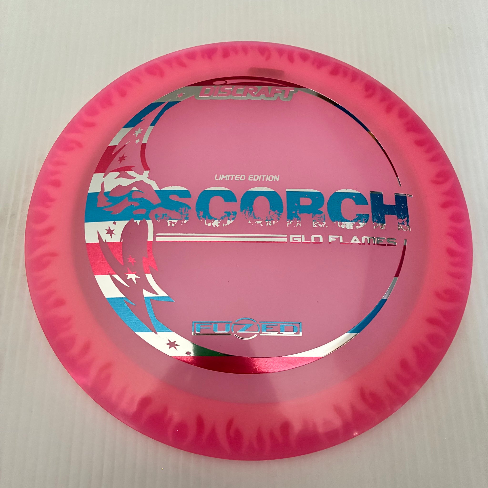 Discraft Limited Edition GLO Flame Pattern Fuzed Z Scorch 11/6/-2/-2