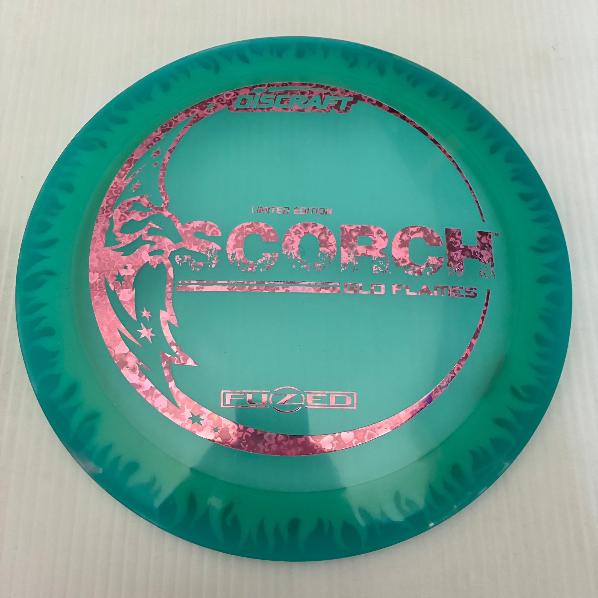 Discraft Limited Edition GLO Flame Pattern Fuzed Z Scorch 11/6/-2/-2