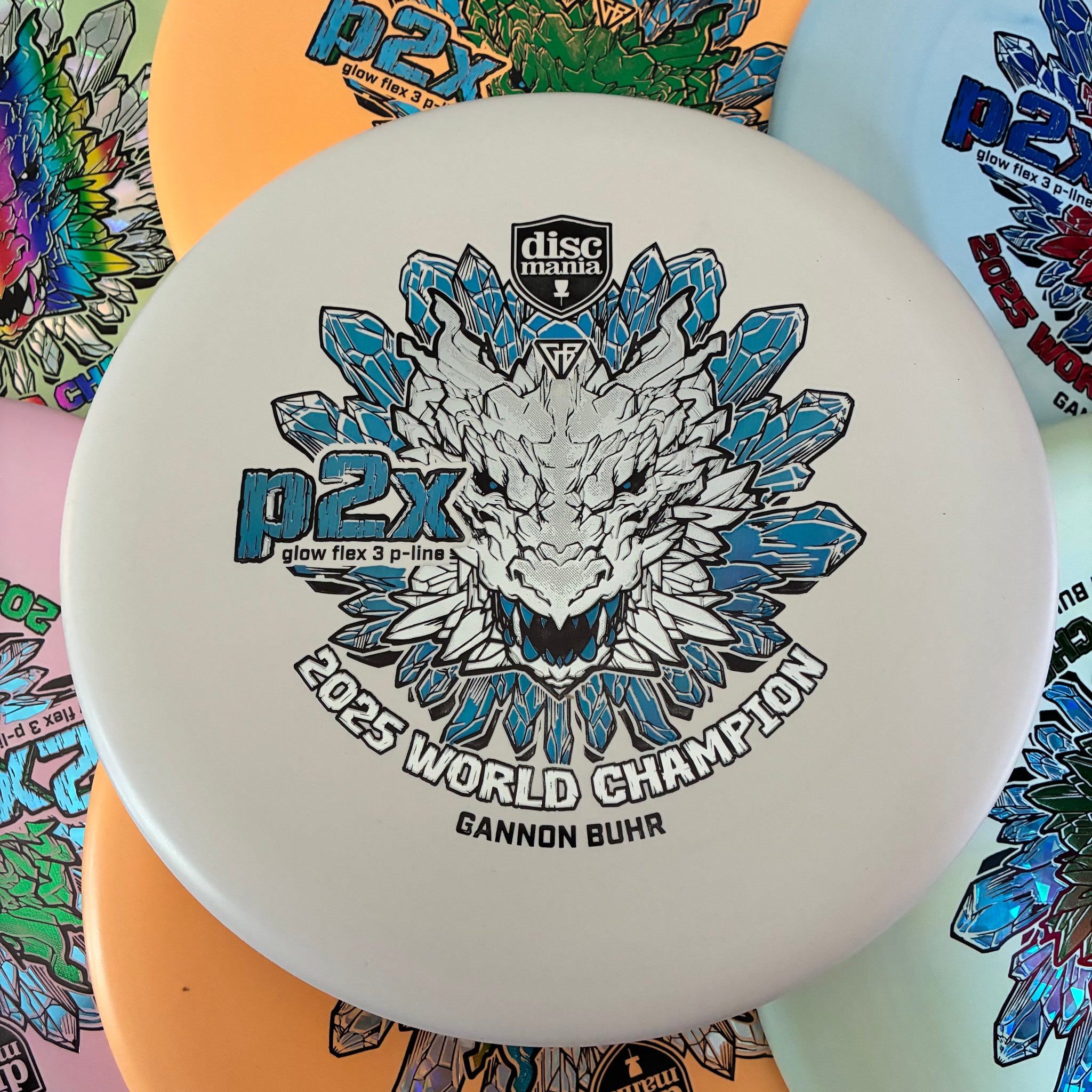 Discmania 2025 Gannon Buhr World Champion Glow Flex 3 P-Line P2x 2/3/0/1