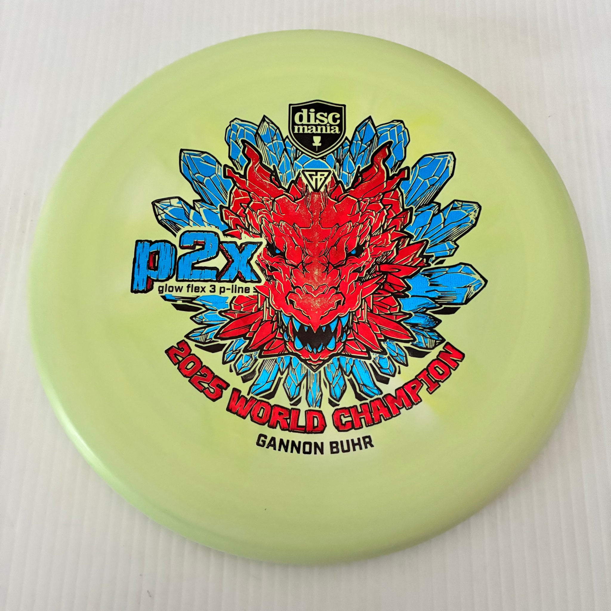 Discmania 2025 Gannon Buhr World Champion Glow Flex 3 P-Line P2x 2/3/0/1
