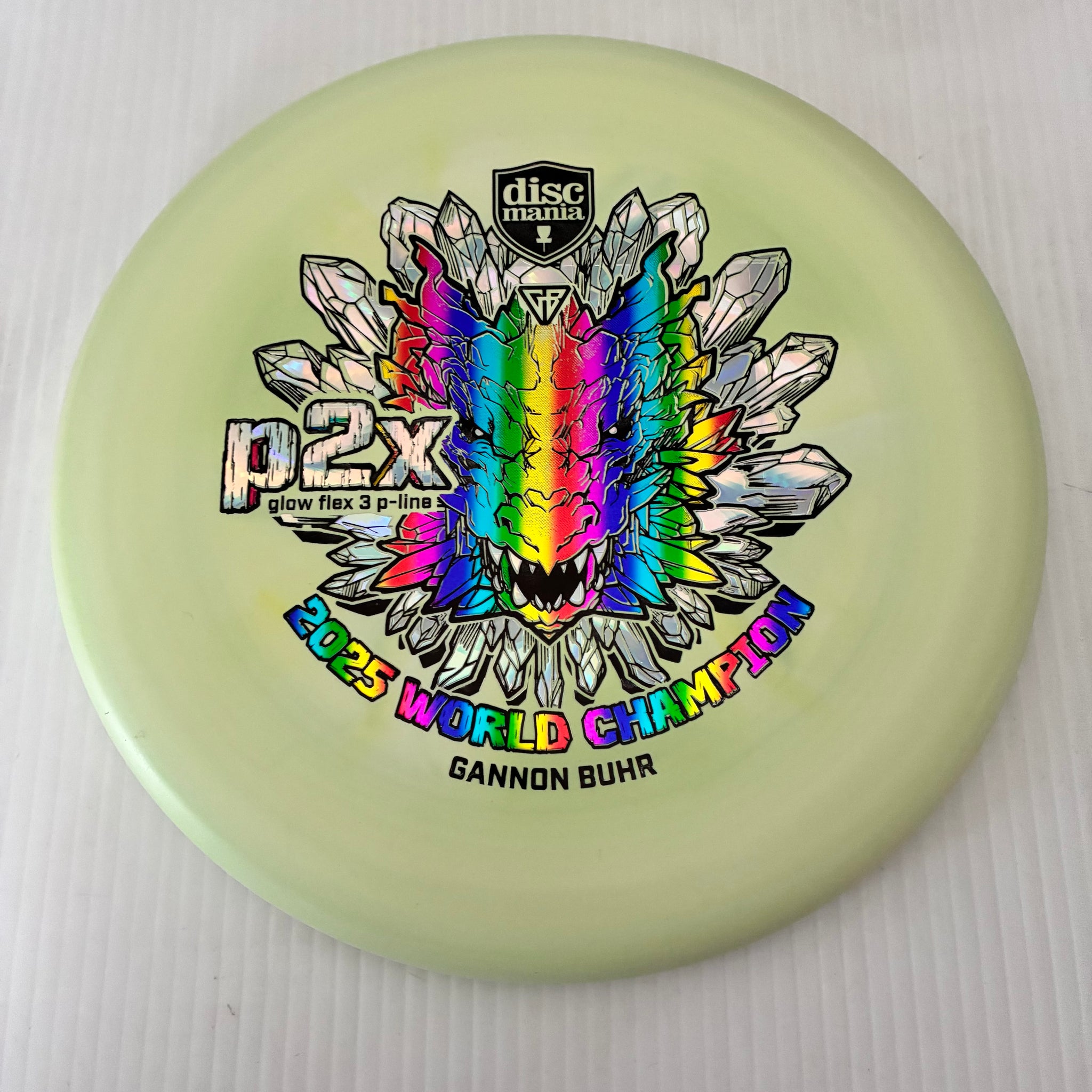 Discmania 2025 Gannon Buhr World Champion Glow Flex 3 P-Line P2x 2/3/0/1