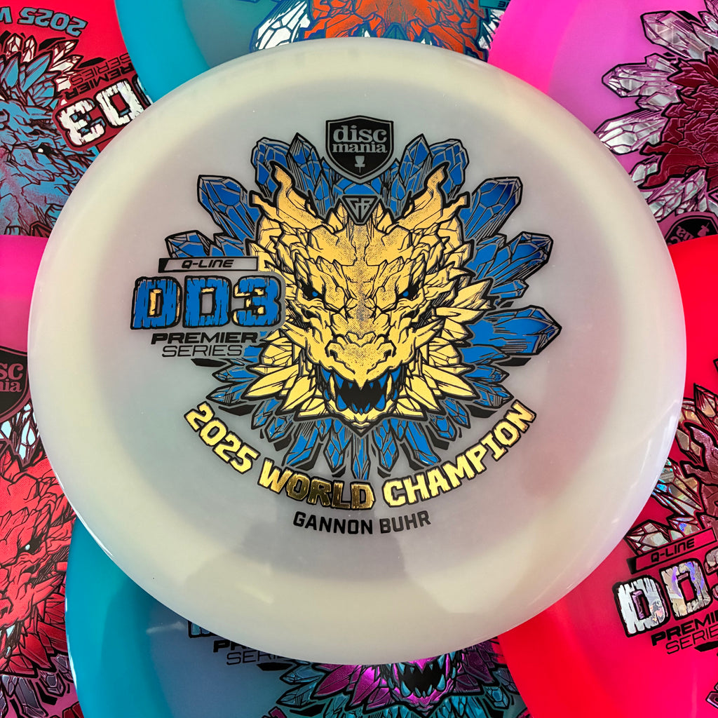 Discmania 2025 Gannon Buhr World Champion Premier Series Q-Line DD3 12/5/-1/3