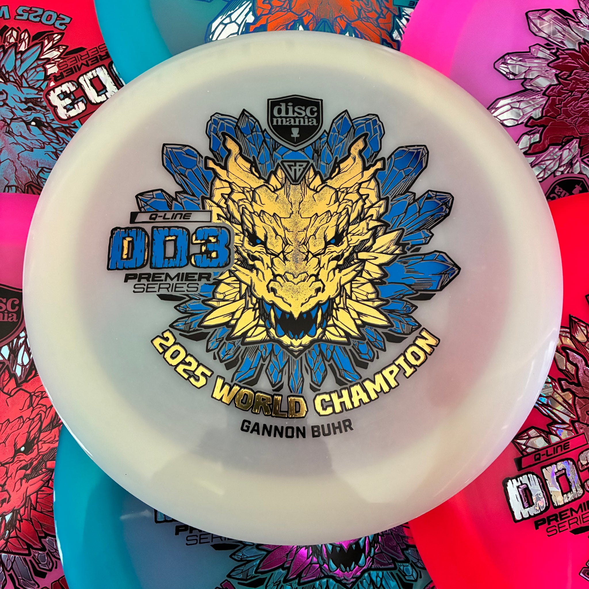 Discmania 2025 Gannon Buhr World Champion Premier Series Q-Line DD3 12/5/-1/3