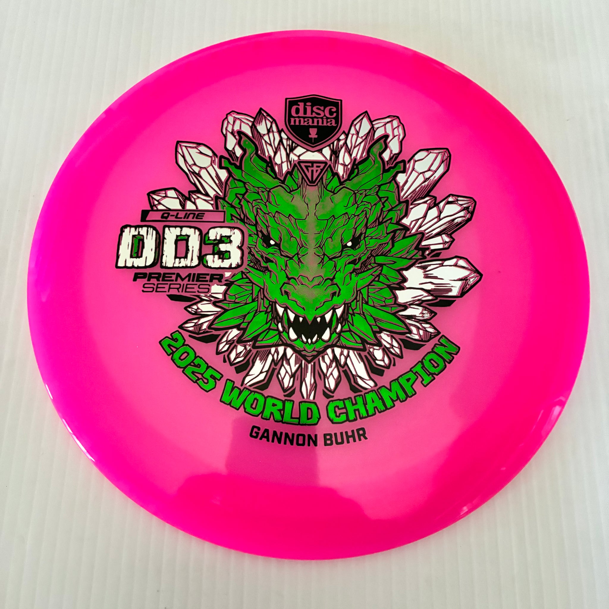 Discmania 2025 Gannon Buhr World Champion Premier Series Q-Line DD3 12/5/-1/3