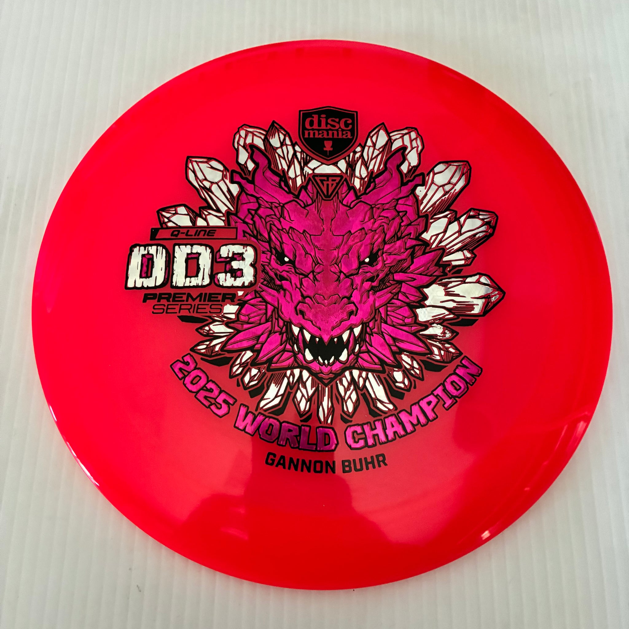Discmania 2025 Gannon Buhr World Champion Premier Series Q-Line DD3 12/5/-1/3