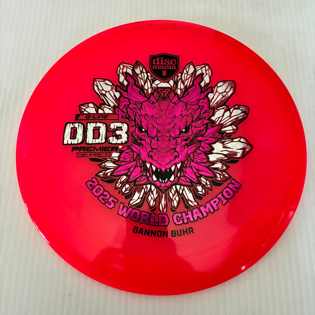 Discmania 2025 Gannon Buhr World Champion Premier Series Q-Line DD3 12/5/-1/3