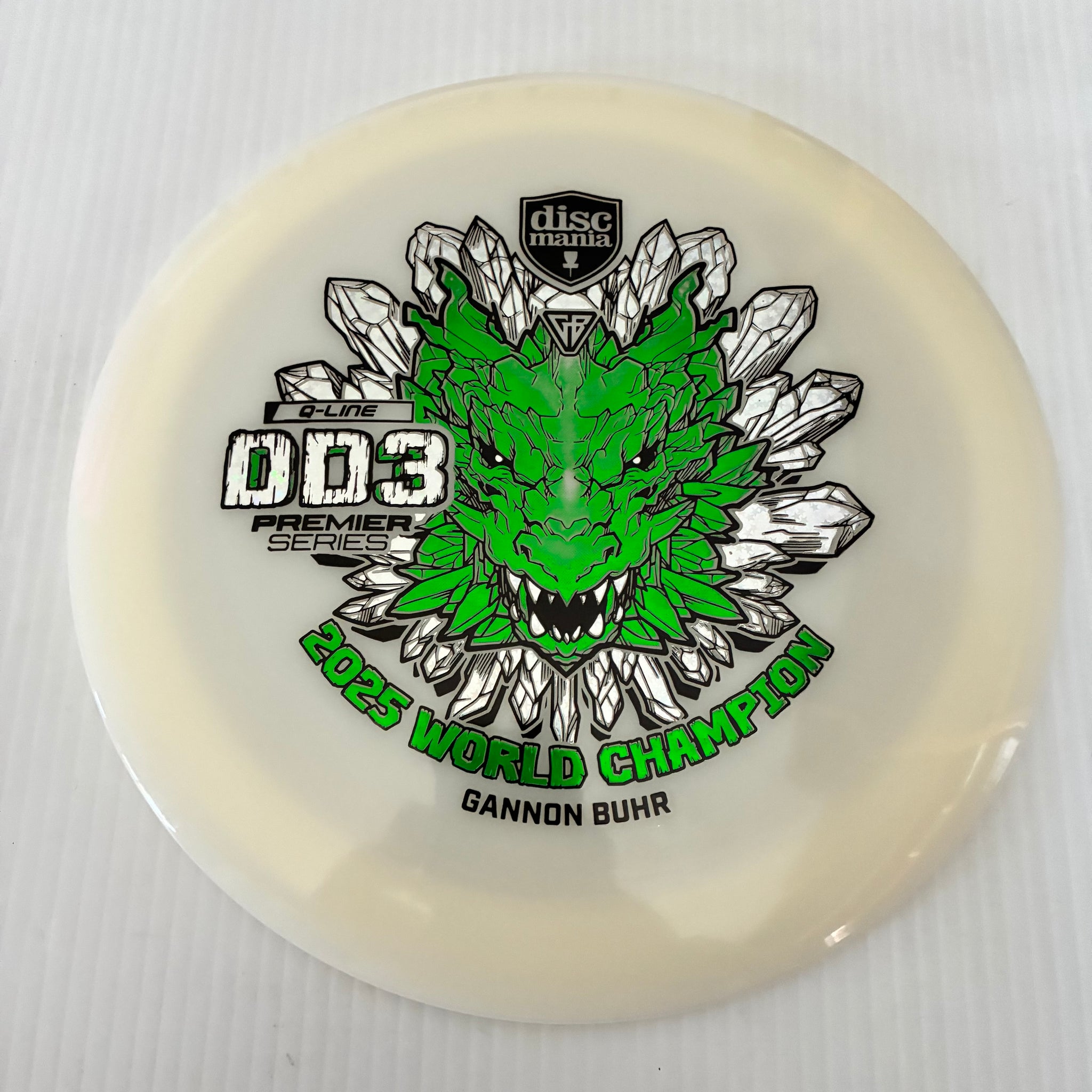 Discmania 2025 Gannon Buhr World Champion Premier Series Q-Line DD3 12/5/-1/3