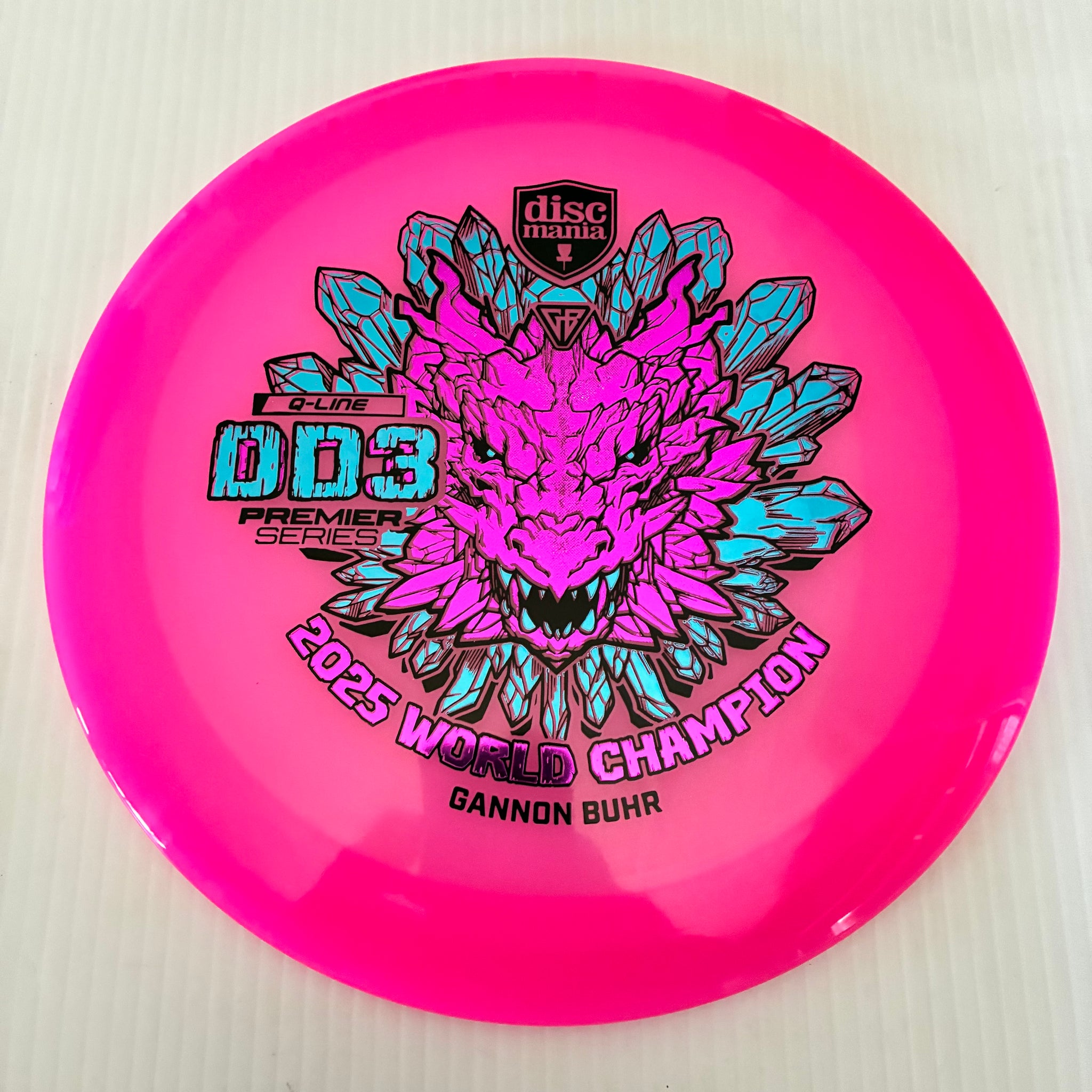 Discmania 2025 Gannon Buhr World Champion Premier Series Q-Line DD3 12/5/-1/3