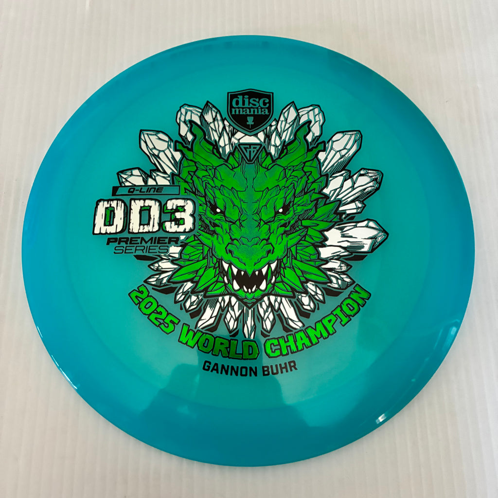 Discmania 2025 Gannon Buhr World Champion Premier Series Q-Line DD3 12/5/-1/3