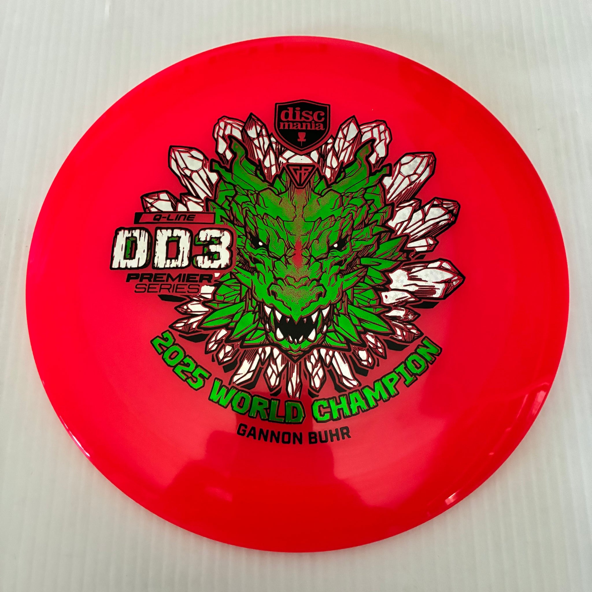 Discmania 2025 Gannon Buhr World Champion Premier Series Q-Line DD3 12/5/-1/3