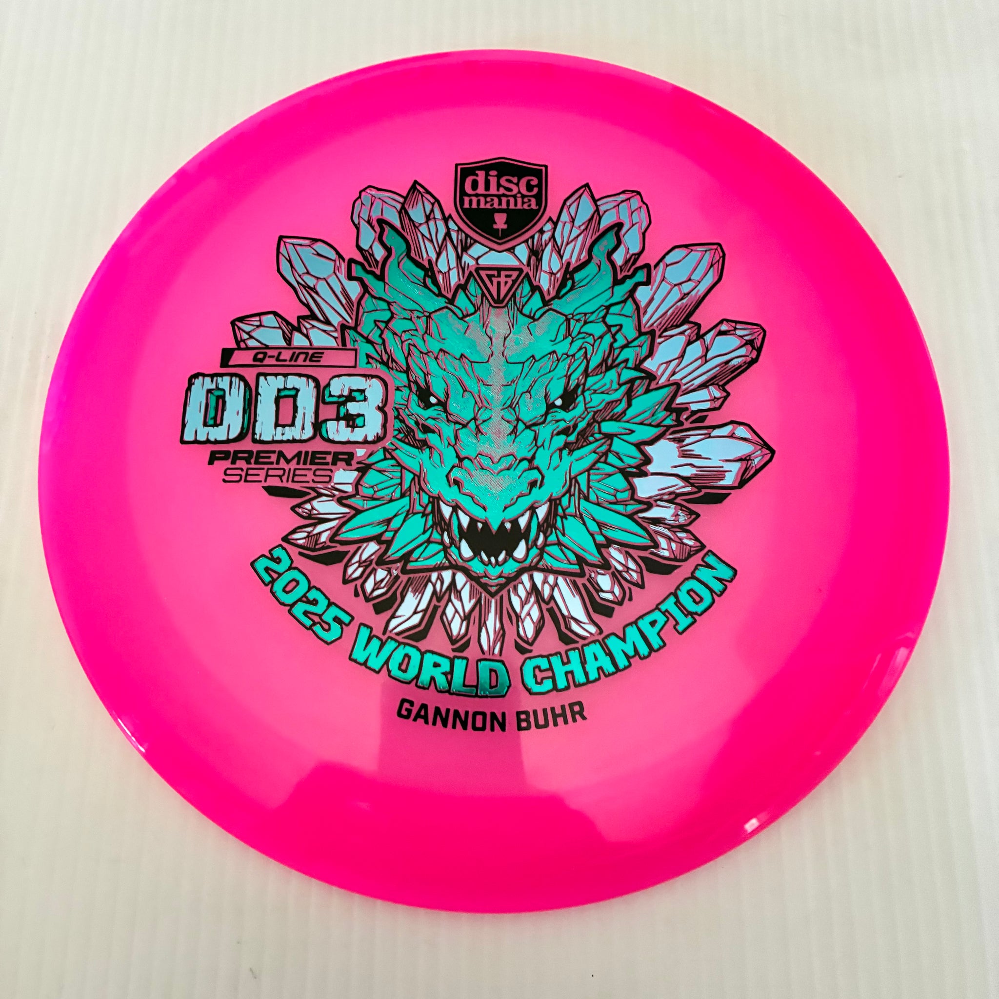 Discmania 2025 Gannon Buhr World Champion Premier Series Q-Line DD3 12/5/-1/3