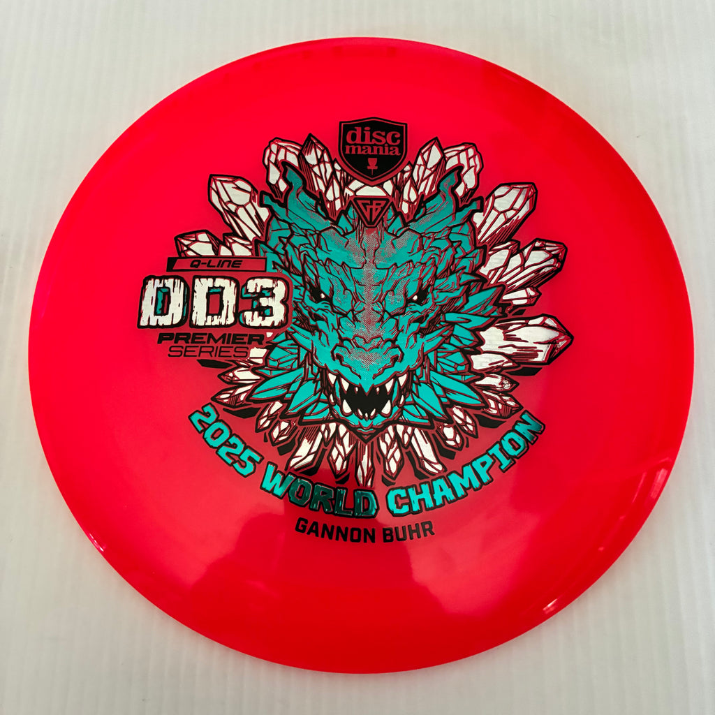Discmania 2025 Gannon Buhr World Champion Premier Series Q-Line DD3 12/5/-1/3
