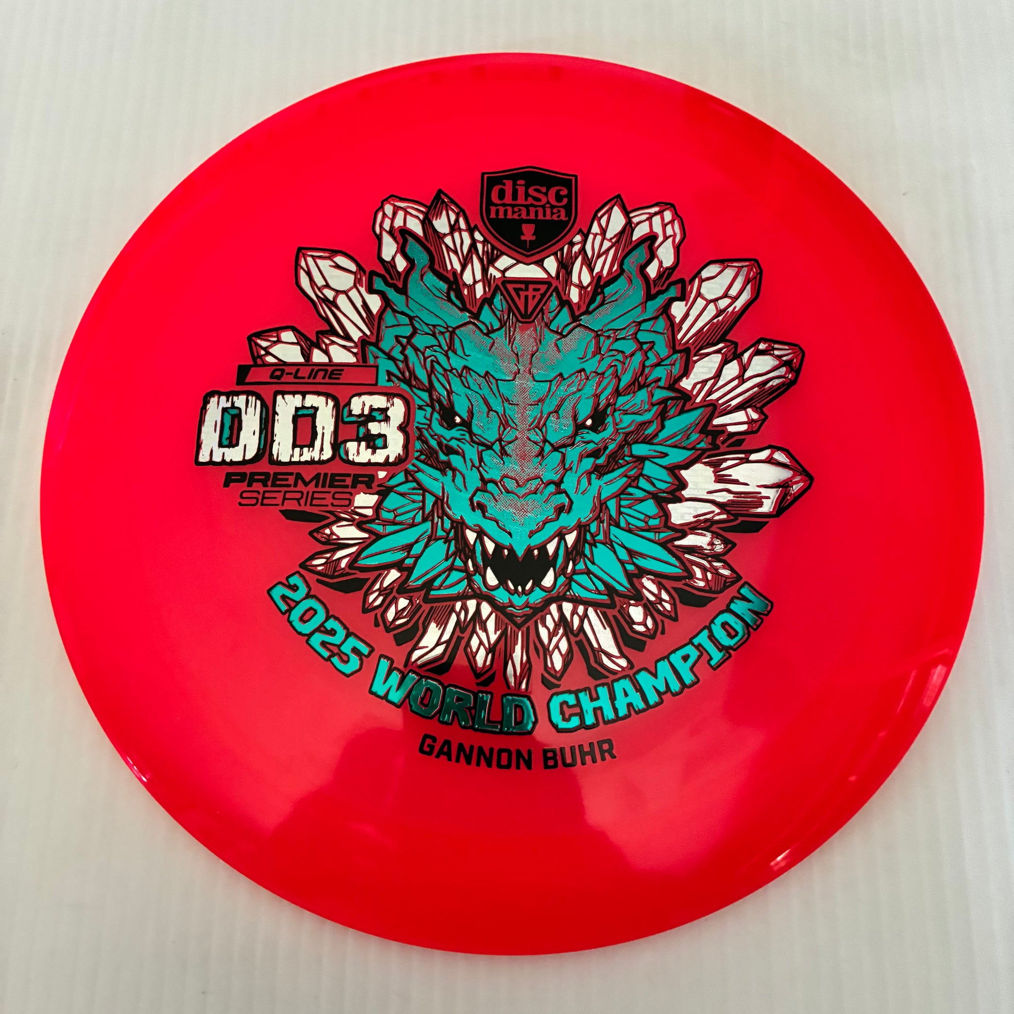 Discmania 2025 Gannon Buhr World Champion Premier Series Q-Line DD3 12/5/-1/3