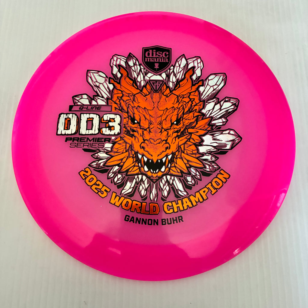 Discmania 2025 Gannon Buhr World Champion Premier Series Q-Line DD3 12/5/-1/3