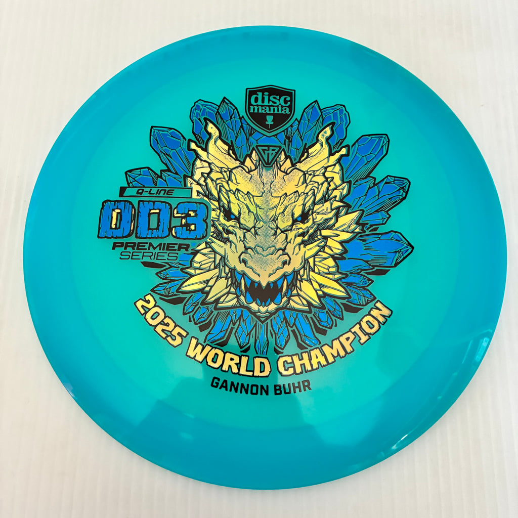 Discmania 2025 Gannon Buhr World Champion Premier Series Q-Line DD3 12/5/-1/3