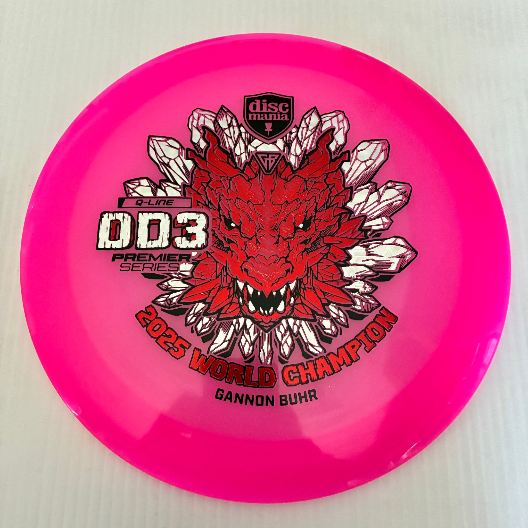 Discmania 2025 Gannon Buhr World Champion Premier Series Q-Line DD3 12/5/-1/3