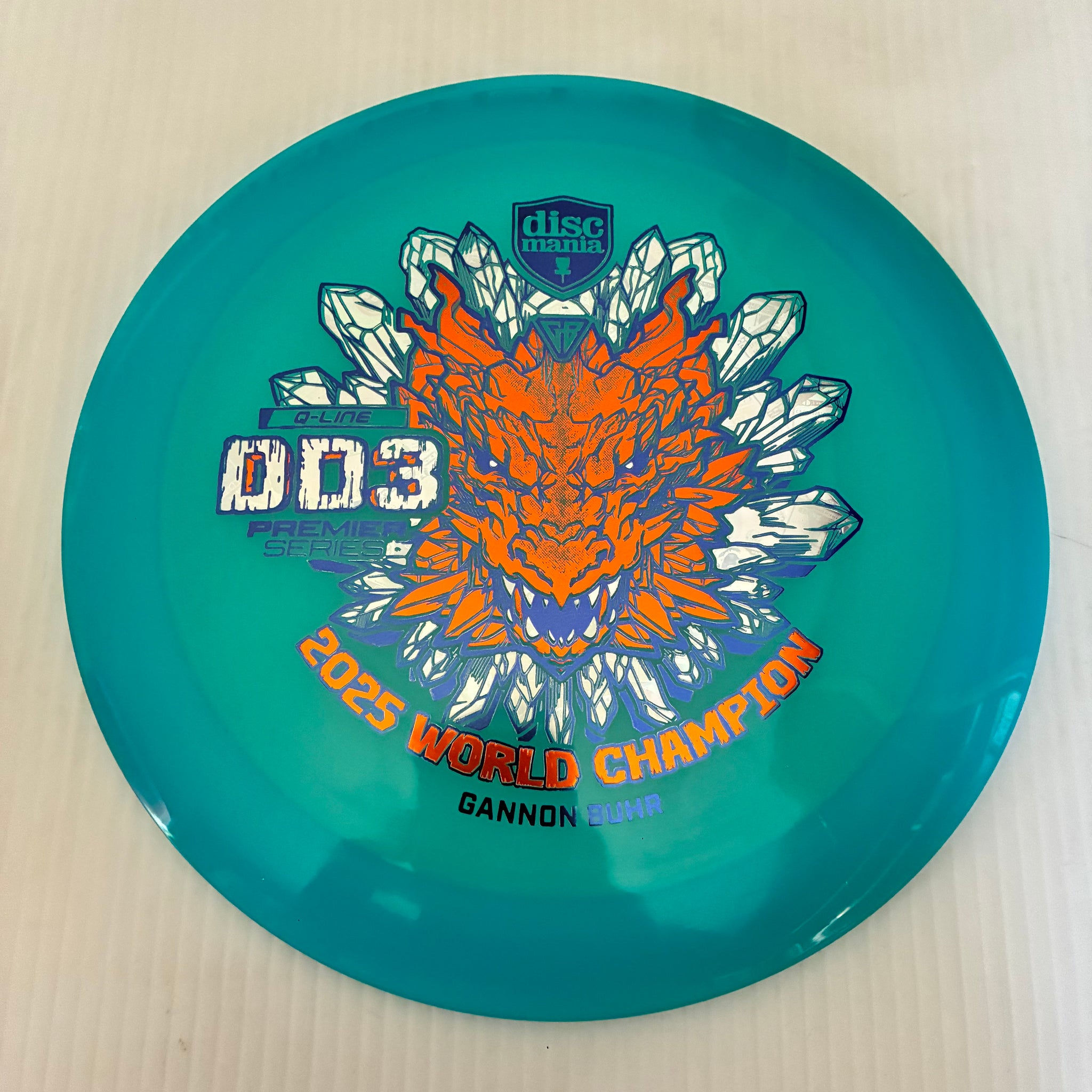 Discmania 2025 Gannon Buhr World Champion Premier Series Q-Line DD3 12/5/-1/3