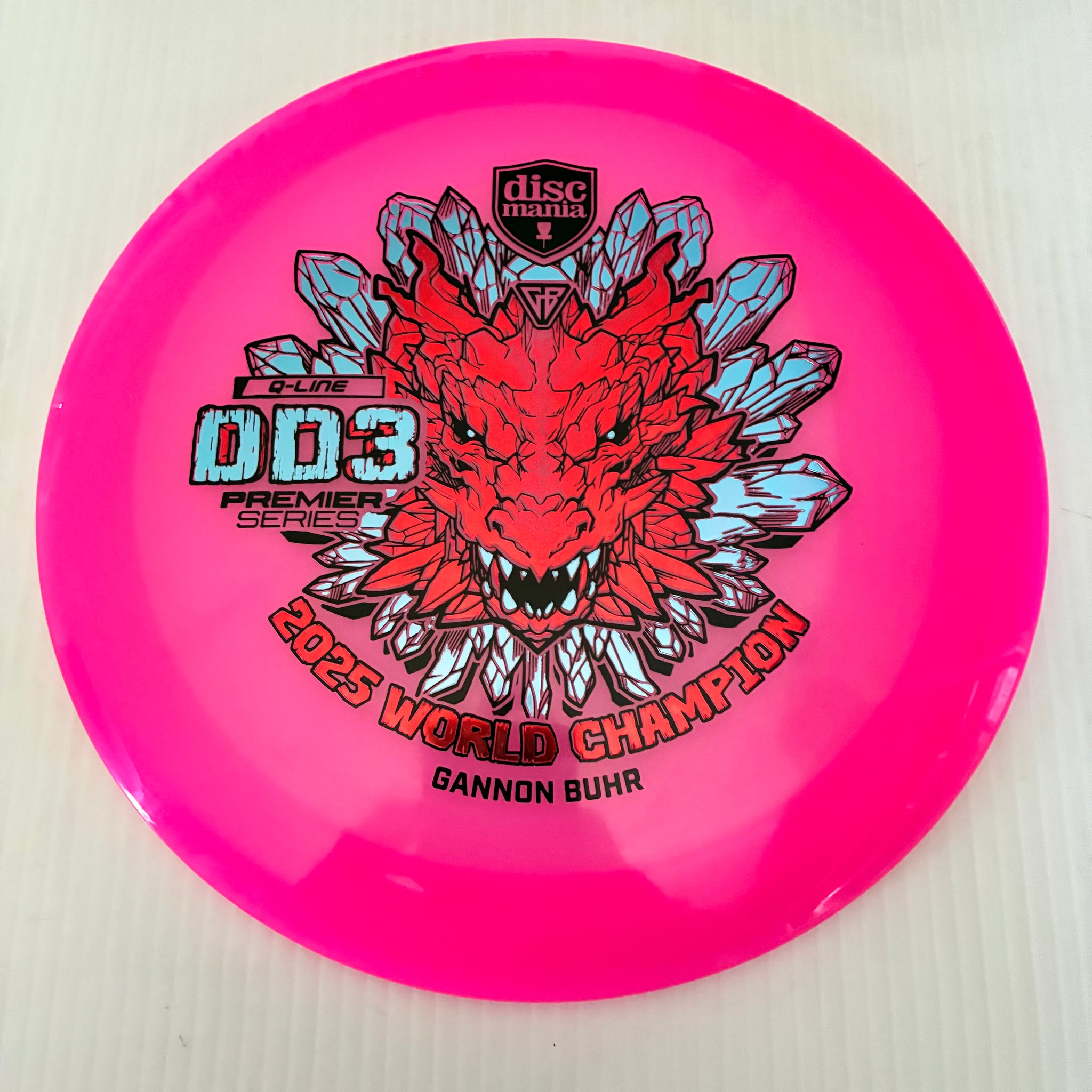 Discmania 2025 Gannon Buhr World Champion Premier Series Q-Line DD3 12/5/-1/3