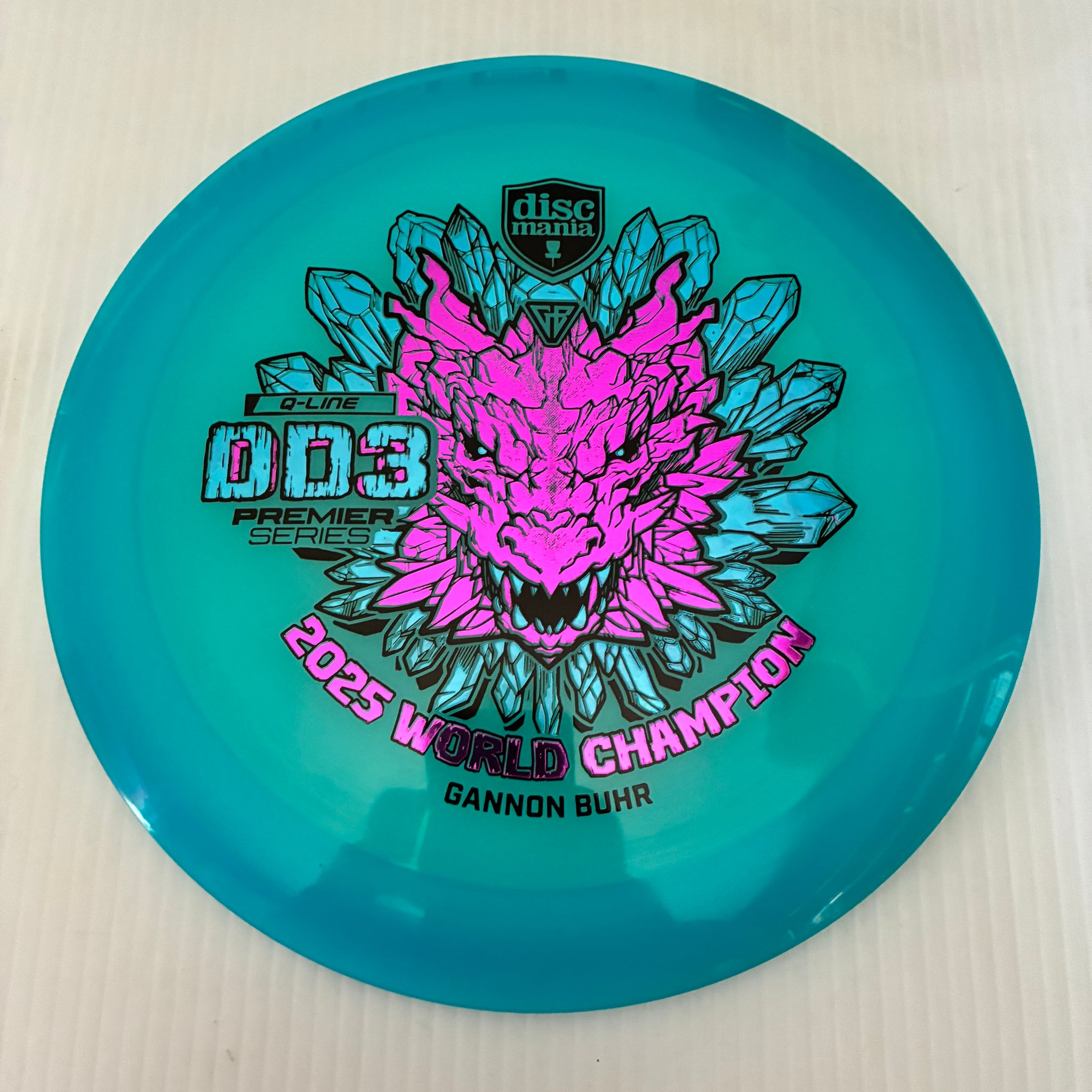 Discmania 2025 Gannon Buhr World Champion Premier Series Q-Line DD3 12/5/-1/3